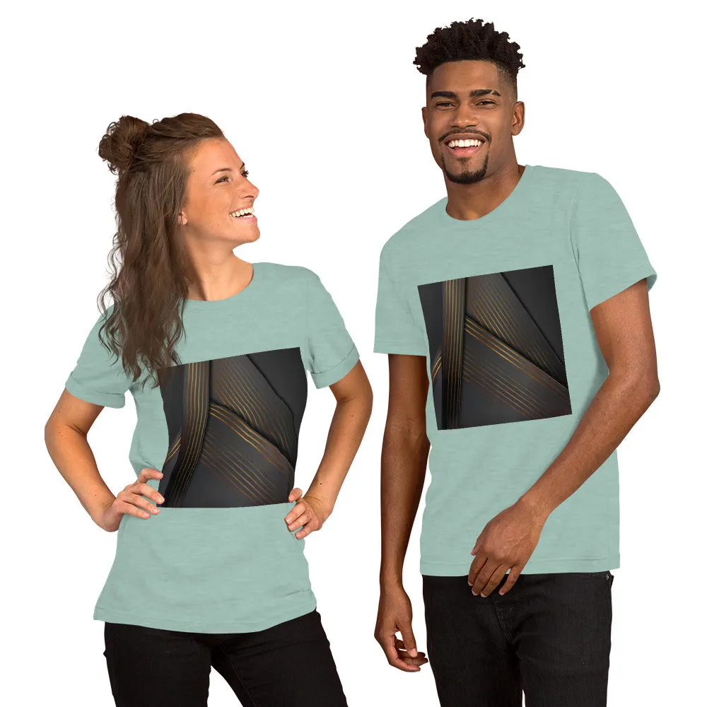 Dark Abstract Triangles Unisex T-Shirt