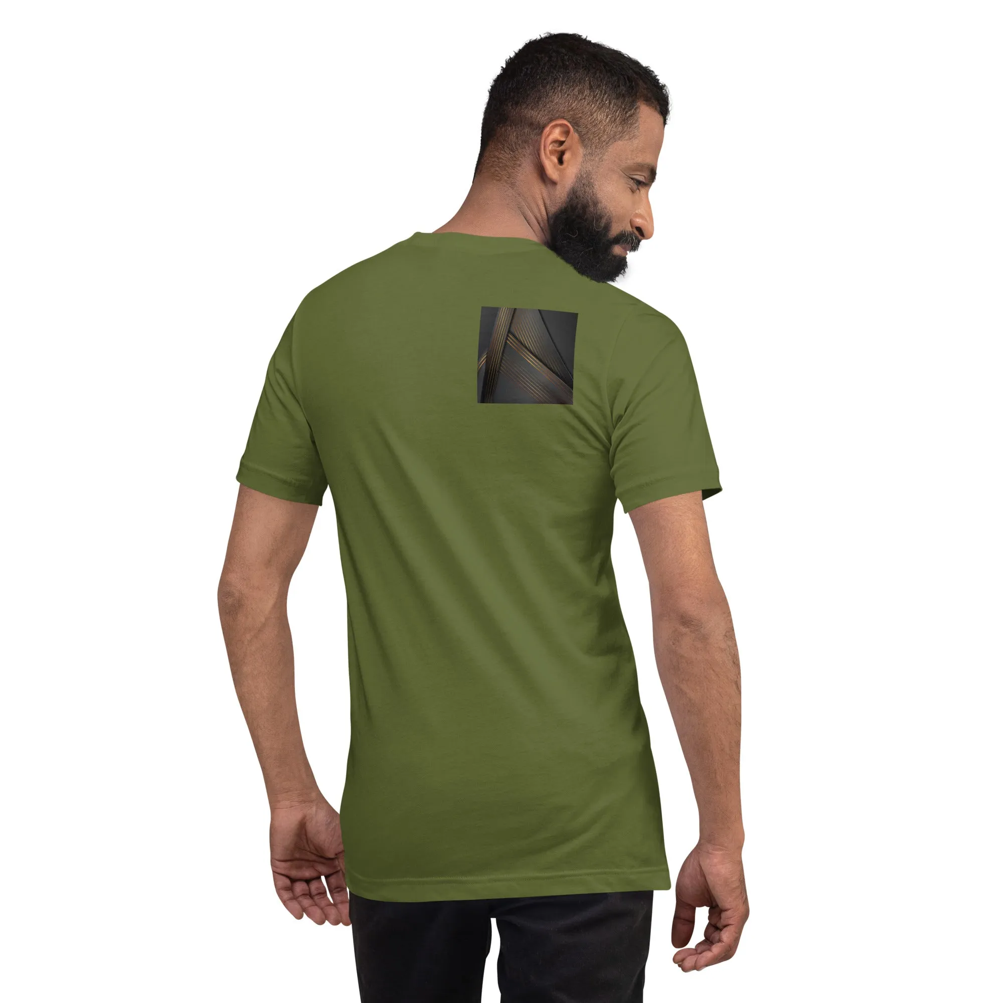 Dark Abstract Triangles Unisex T-Shirt