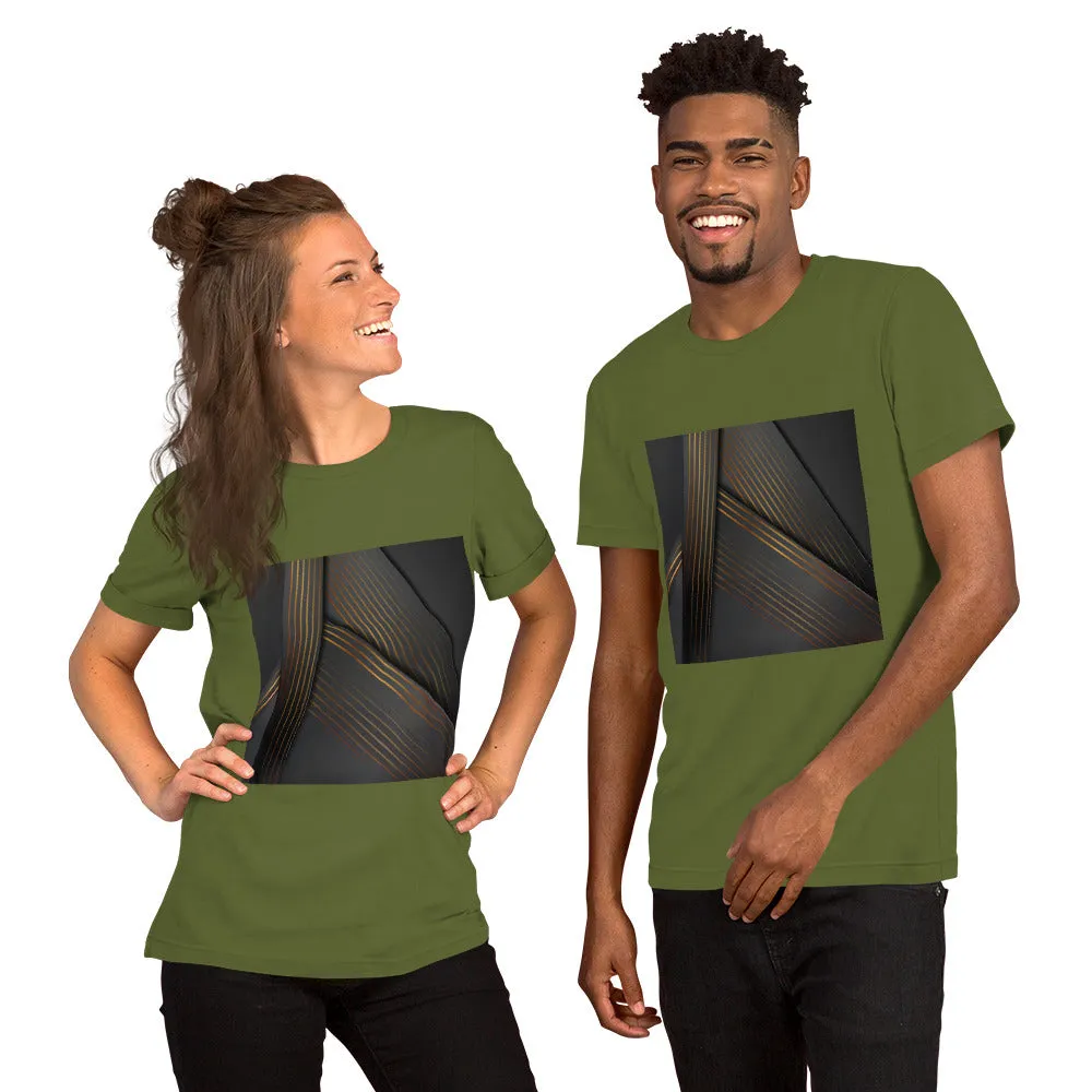 Dark Abstract Triangles Unisex T-Shirt