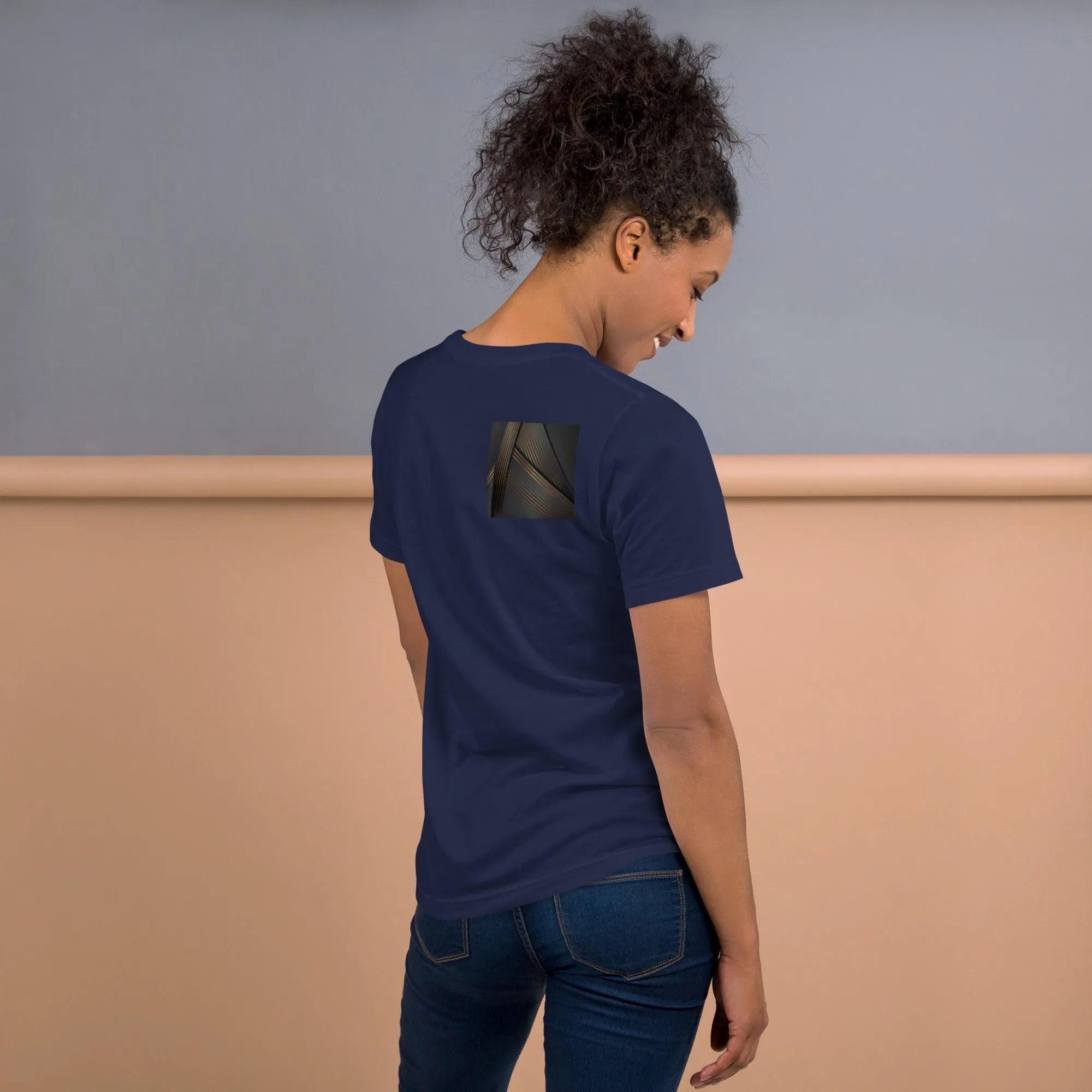 Dark Abstract Triangles Unisex T-Shirt