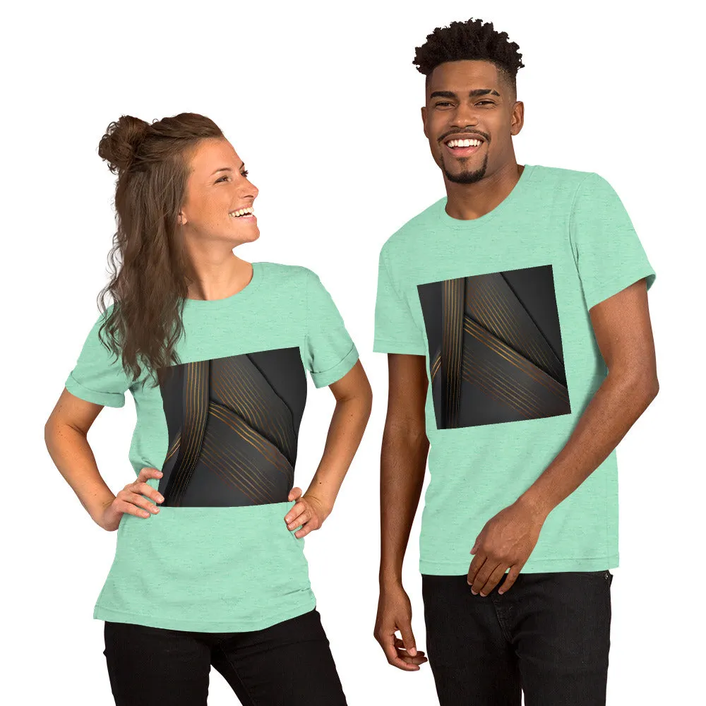 Dark Abstract Triangles Unisex T-Shirt