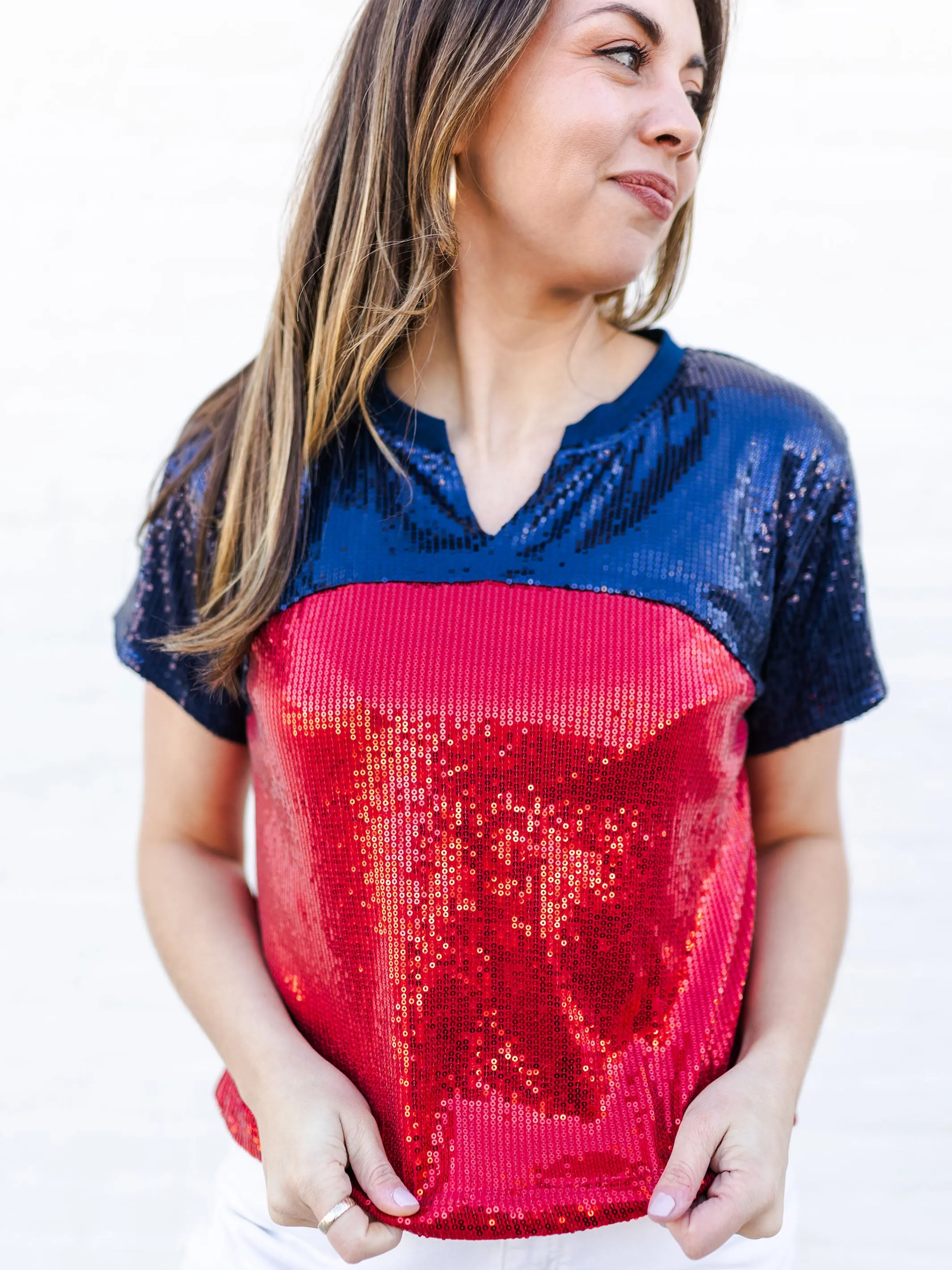 Diane Top | Red   Blue