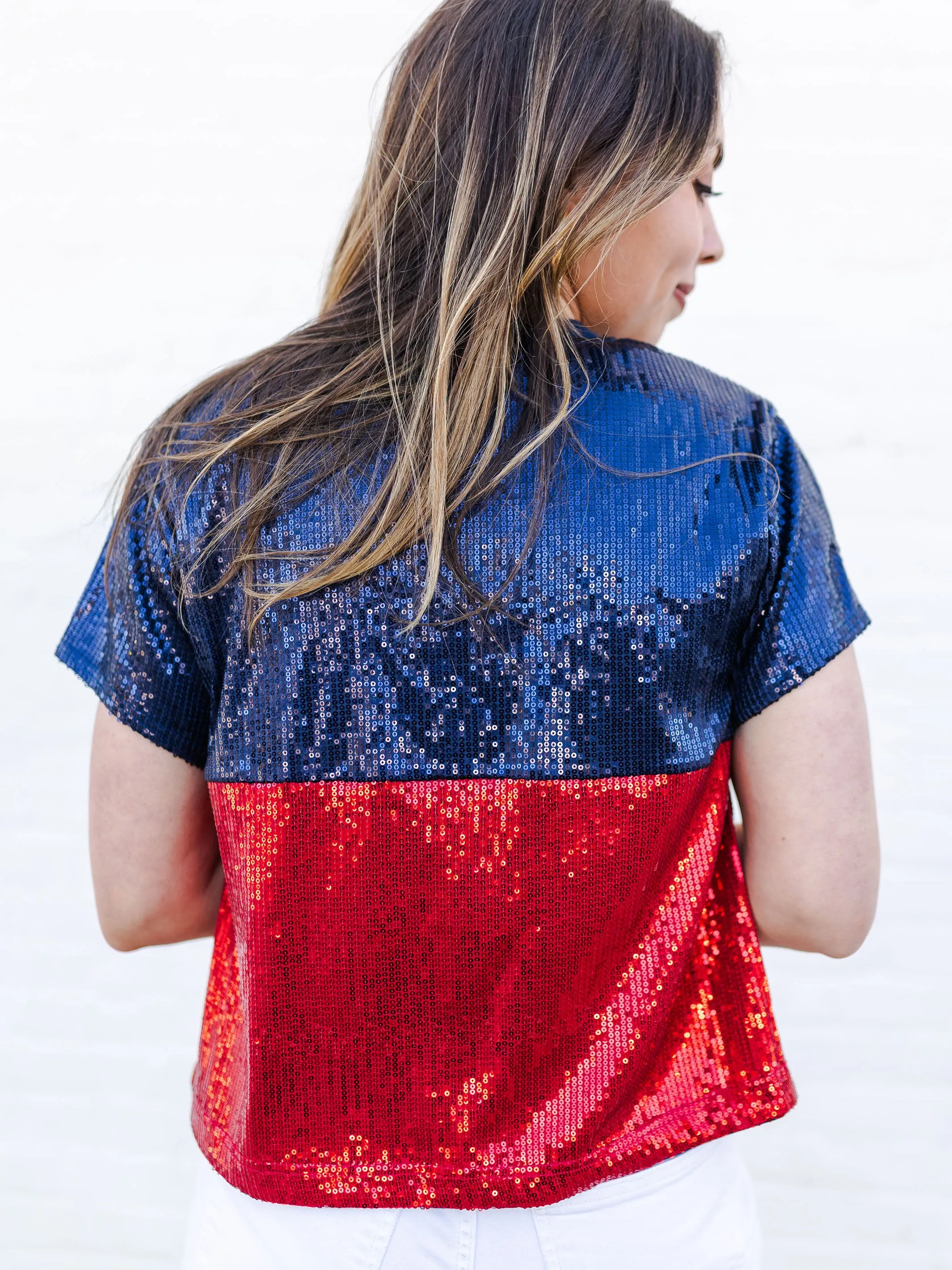 Diane Top | Red   Blue