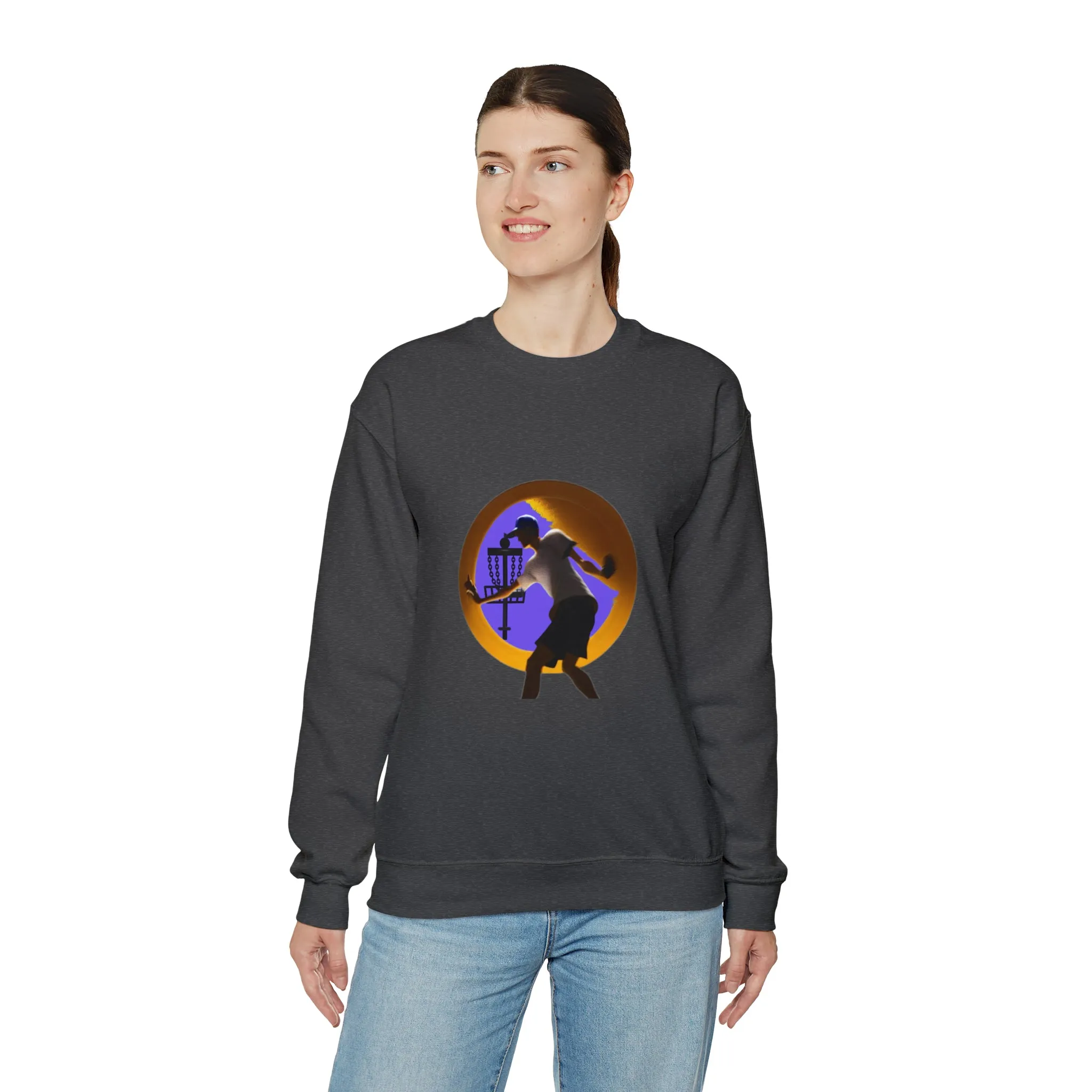 Disc golf Unisex Heavy Blend™ Crewneck Sweatshirt