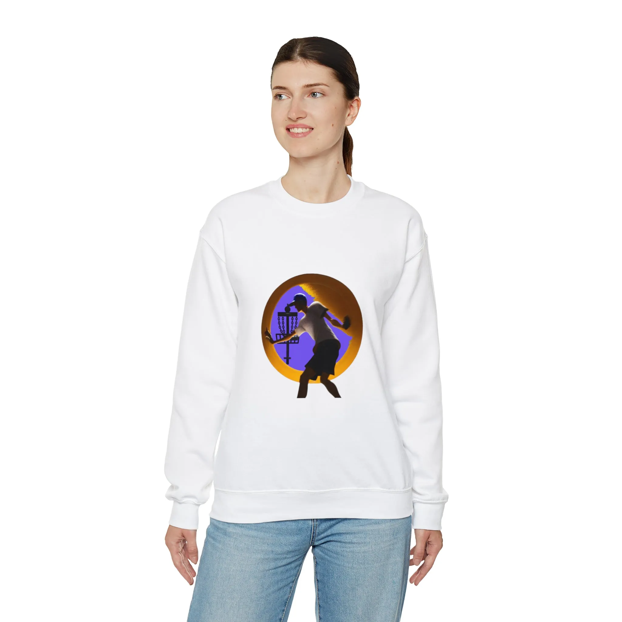 Disc golf Unisex Heavy Blend™ Crewneck Sweatshirt