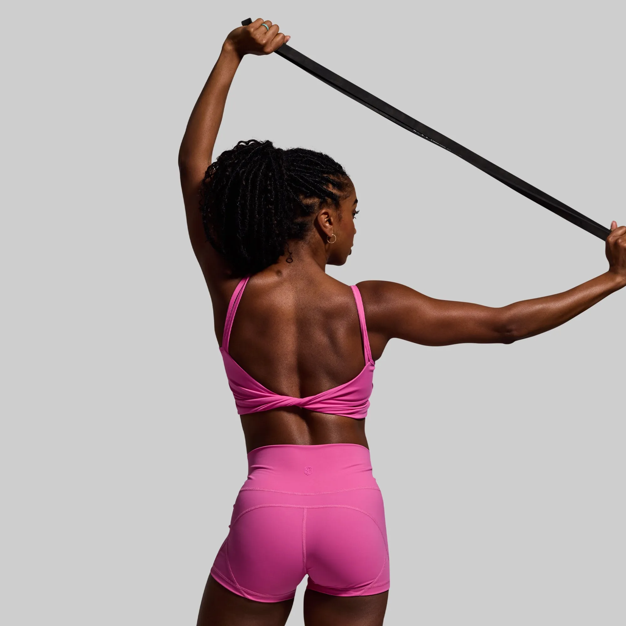 Don't Get It Twisted Sports Bra (Raspberry)