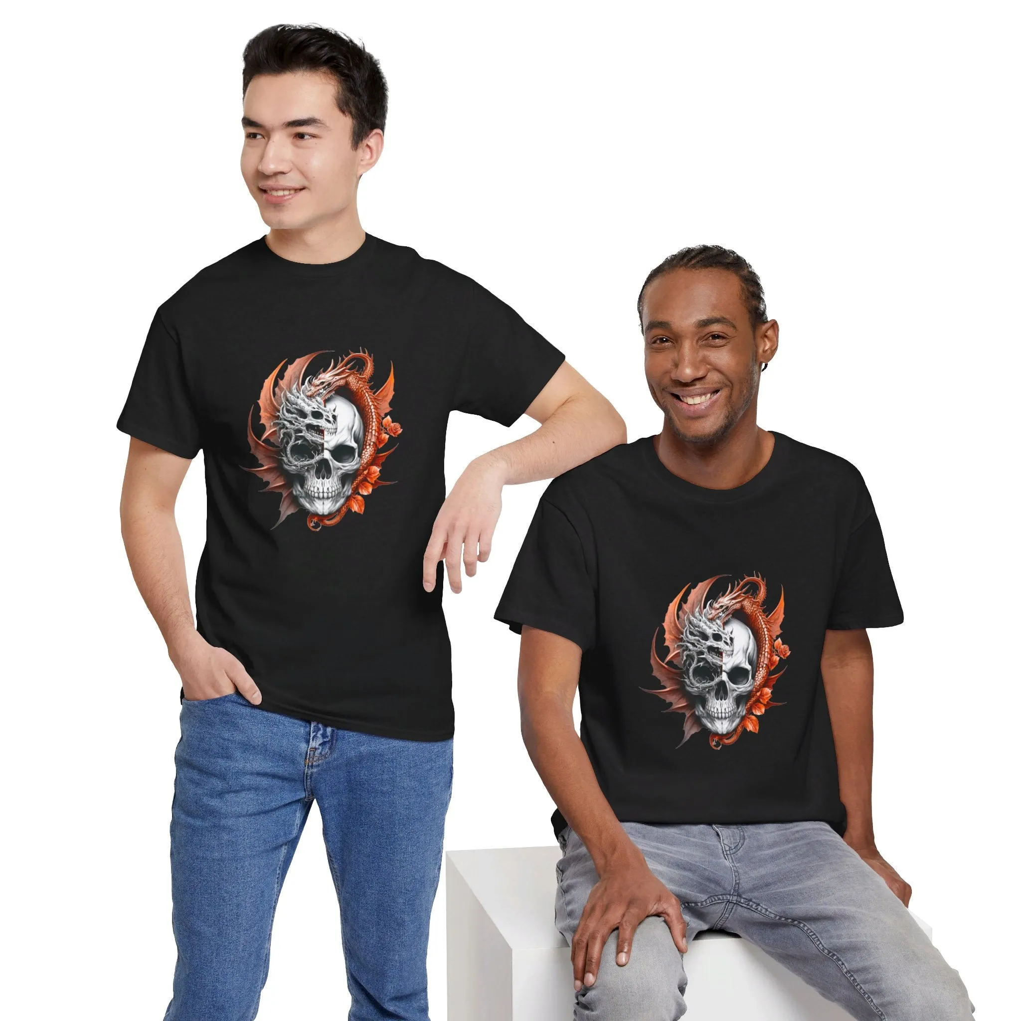 Dragon Skull Unisex Heavy Cotton Tee