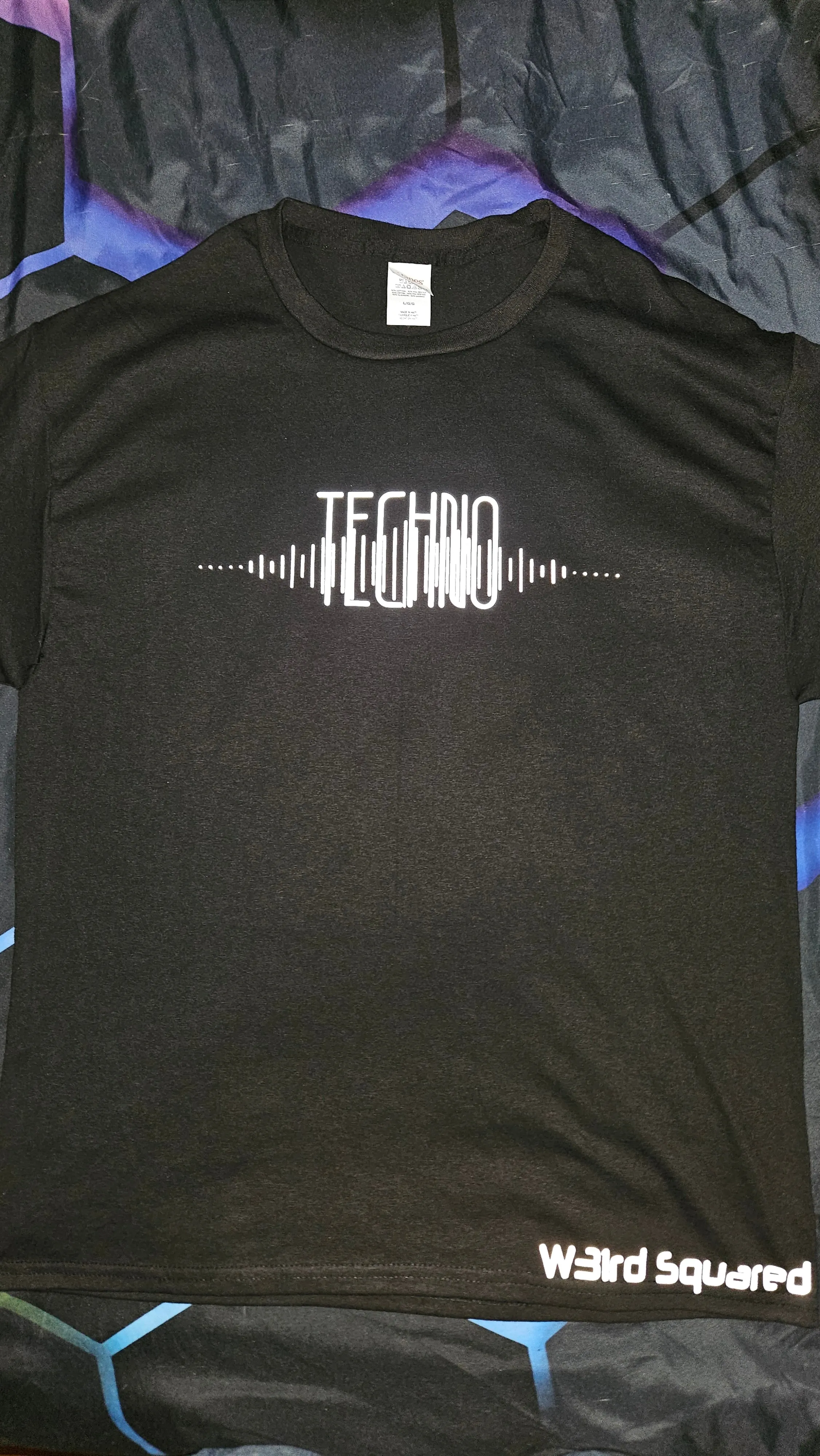 Dubstep Soundwave Reflective T Shirt