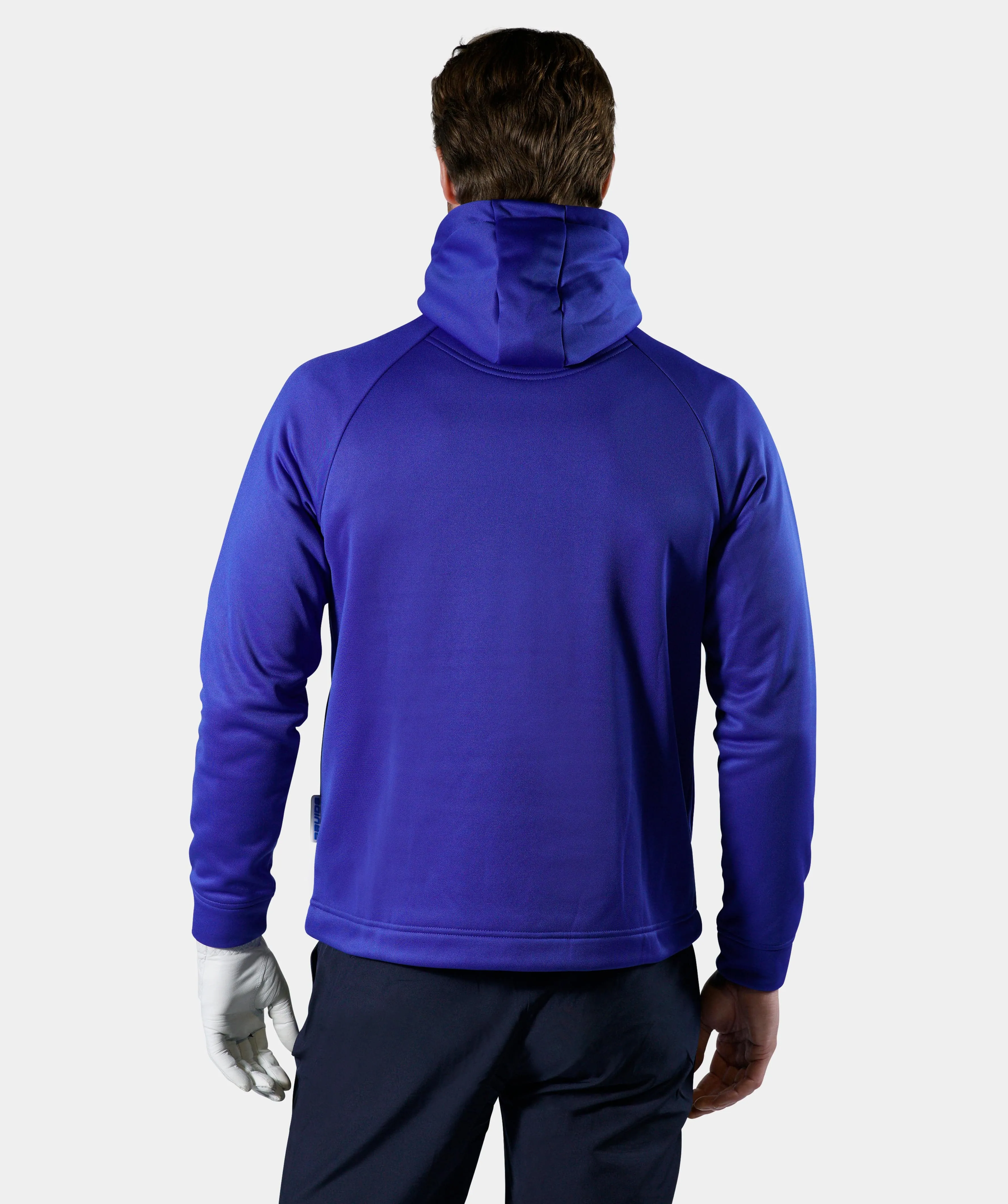 EMBOSSED HOODIE - BLUE