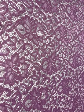 FabricLA | Nylon Spandex | Scallop Pattern | Lace Fabric | Mauve