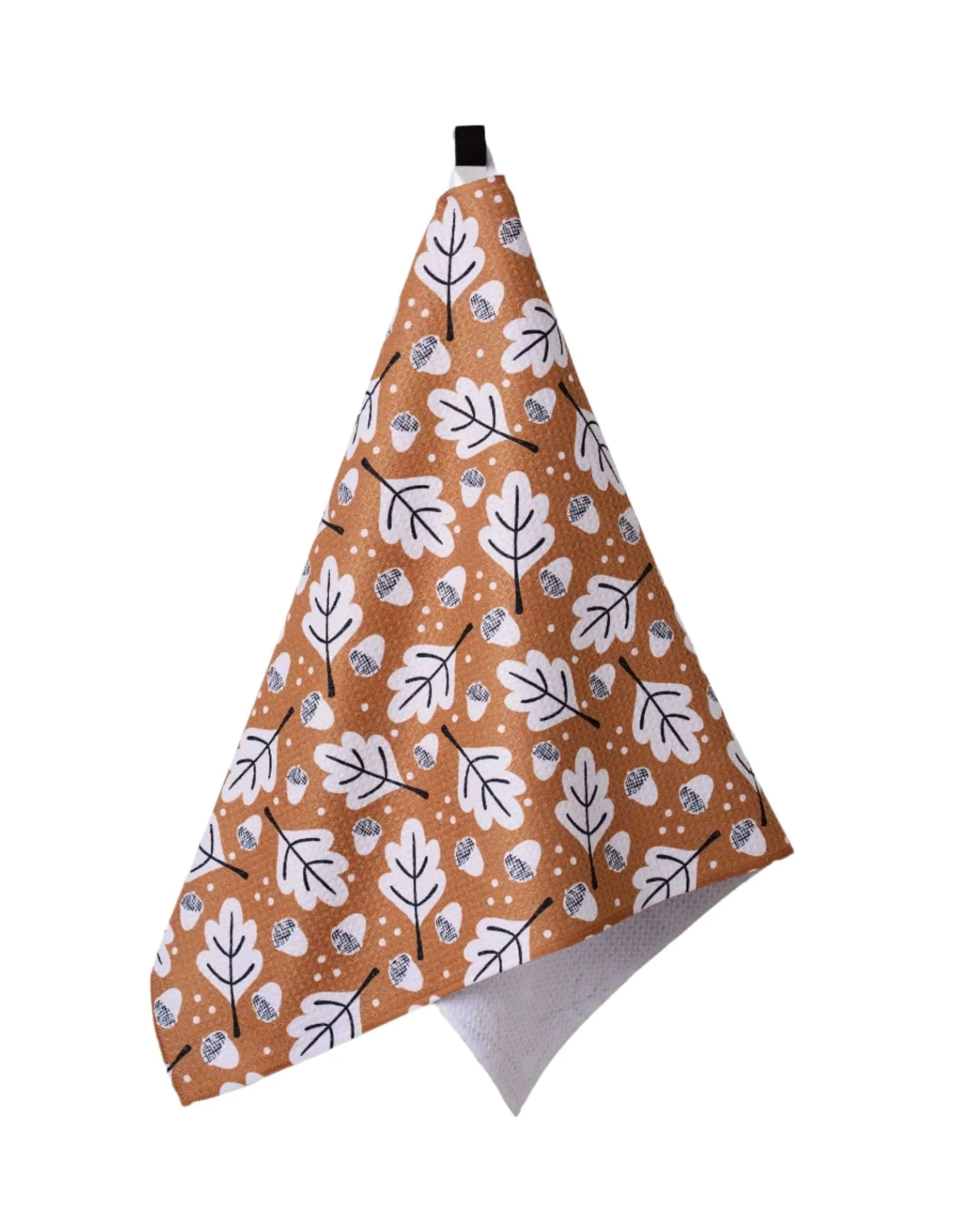 Falling Acorns Tea Towel