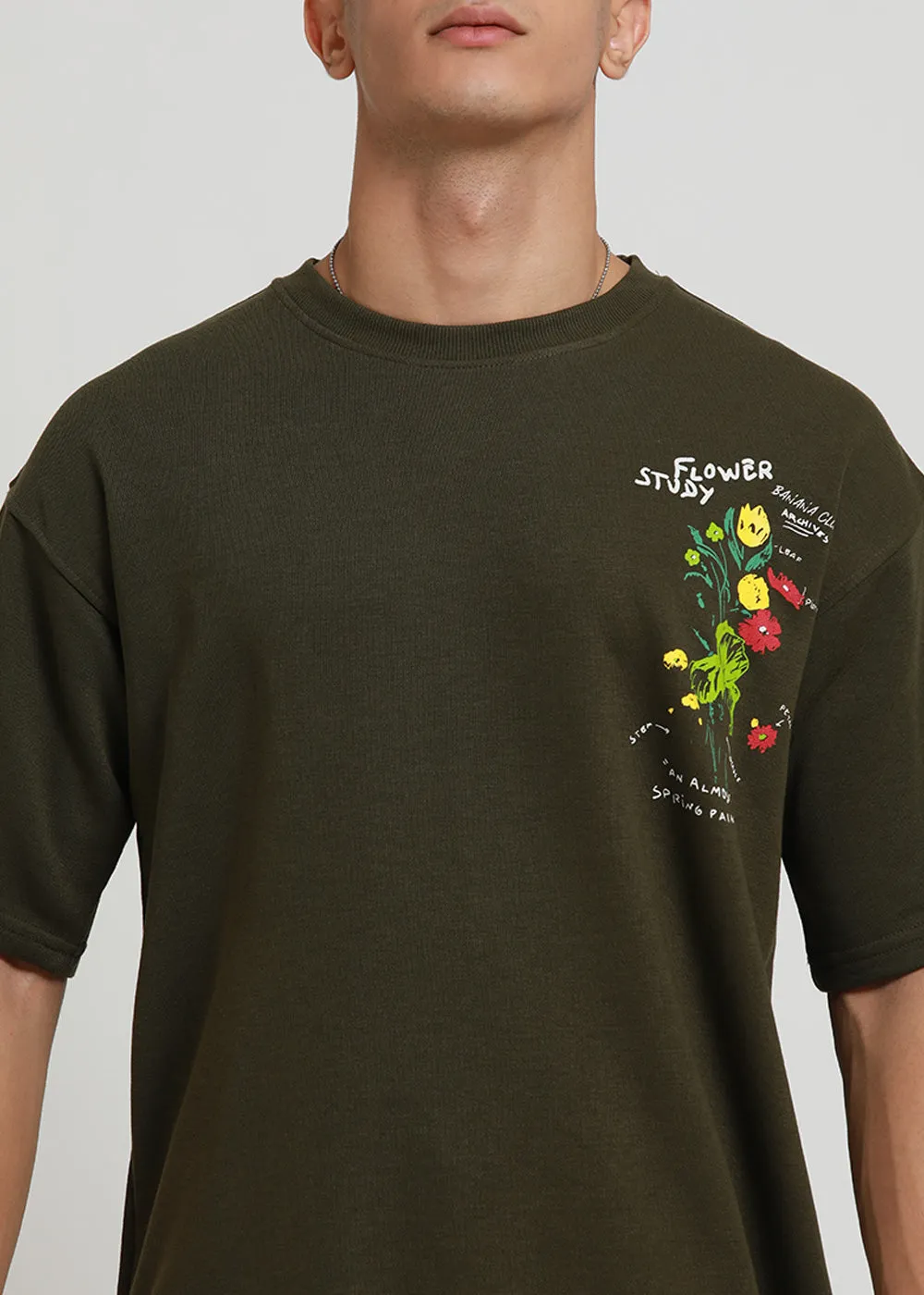 Forest Olive Oversized T-shirt