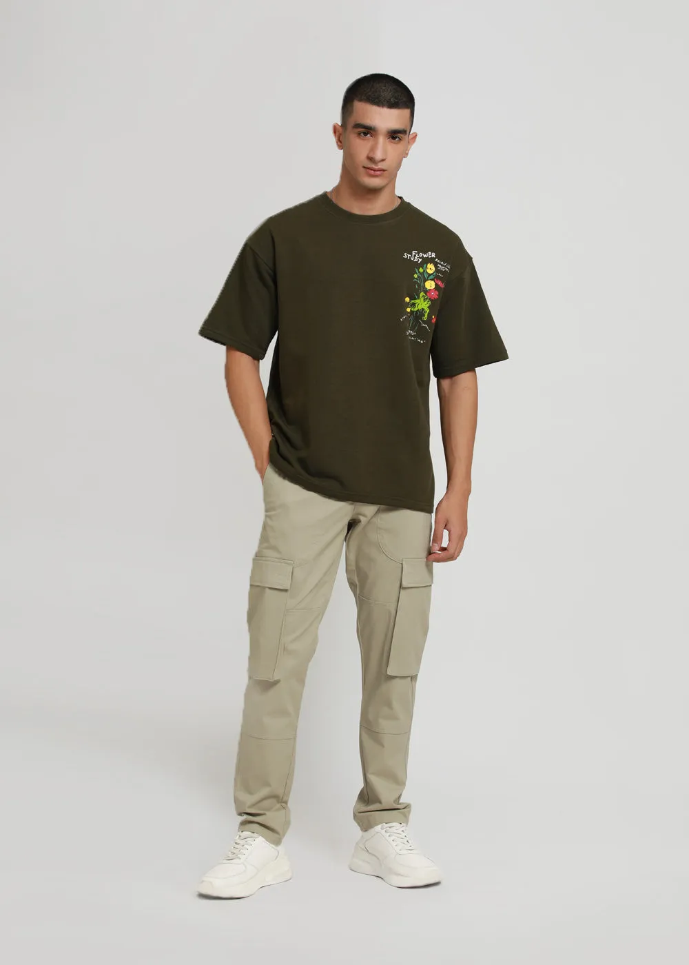 Forest Olive Oversized T-shirt