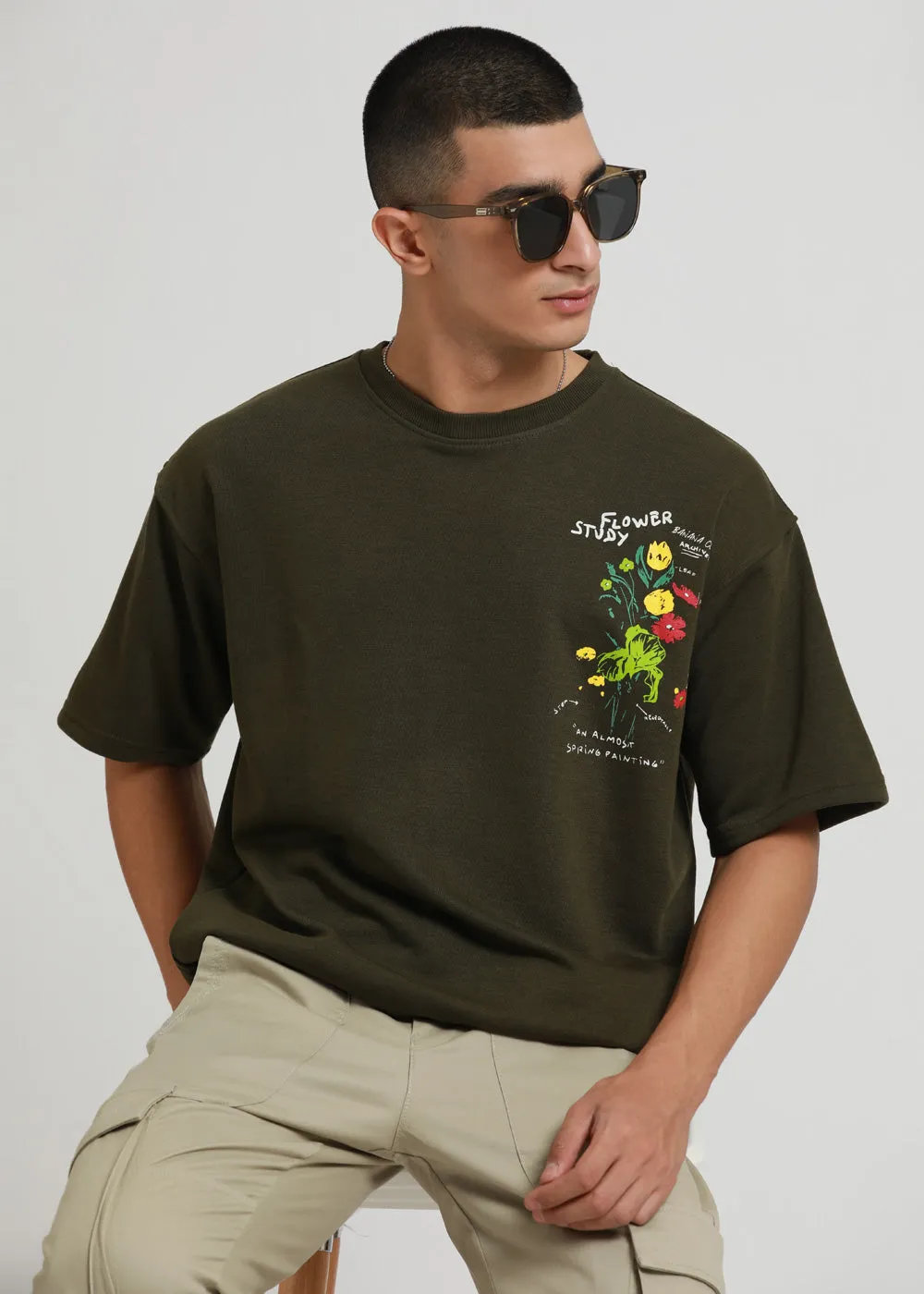 Forest Olive Oversized T-shirt