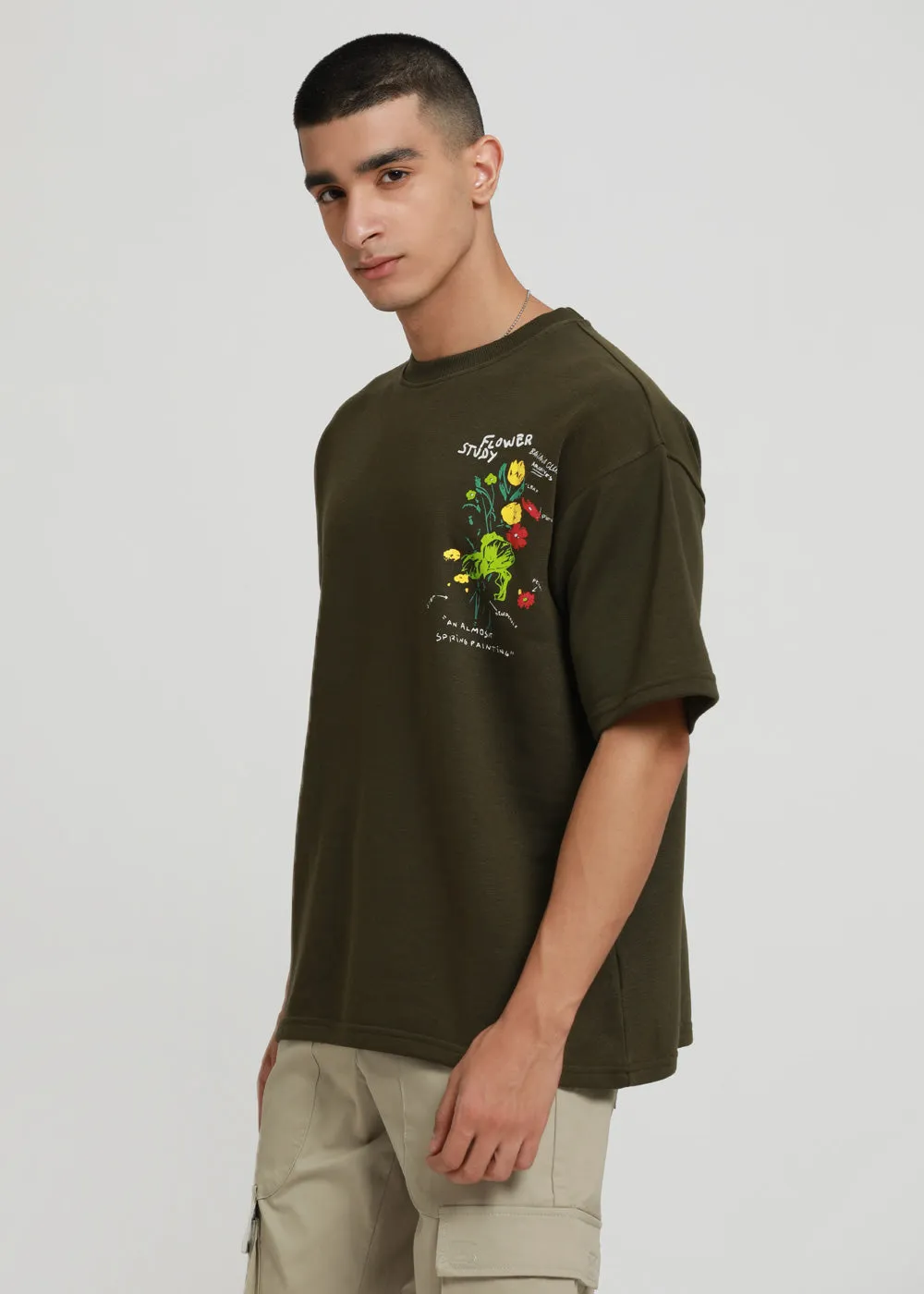 Forest Olive Oversized T-shirt