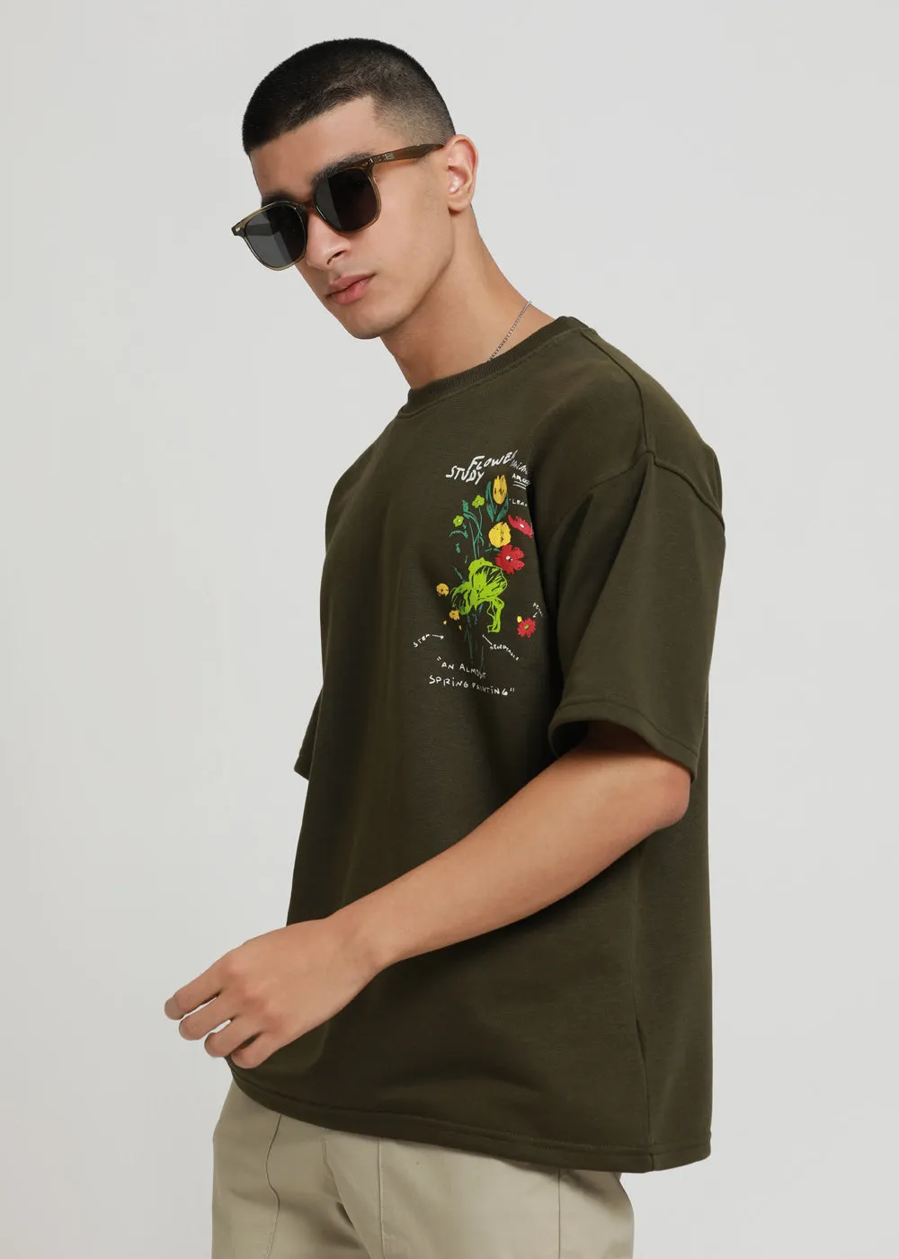 Forest Olive Oversized T-shirt