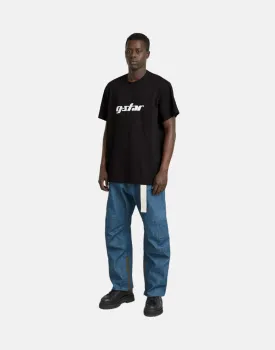 G-Star RAW Cursive Script Loose Black T-Shirt