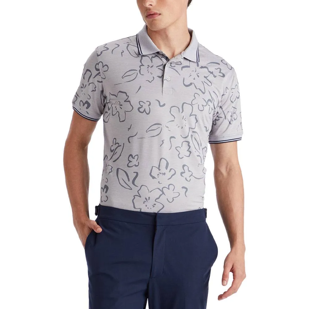 Gfore Floral Watercolour Tech Jersey Golf Polo 2023