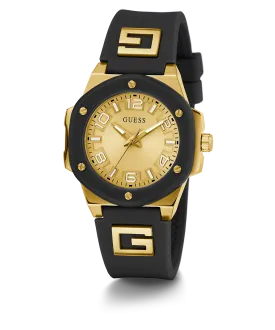 GUESS Ladies Black 2-Tone Analog Watch