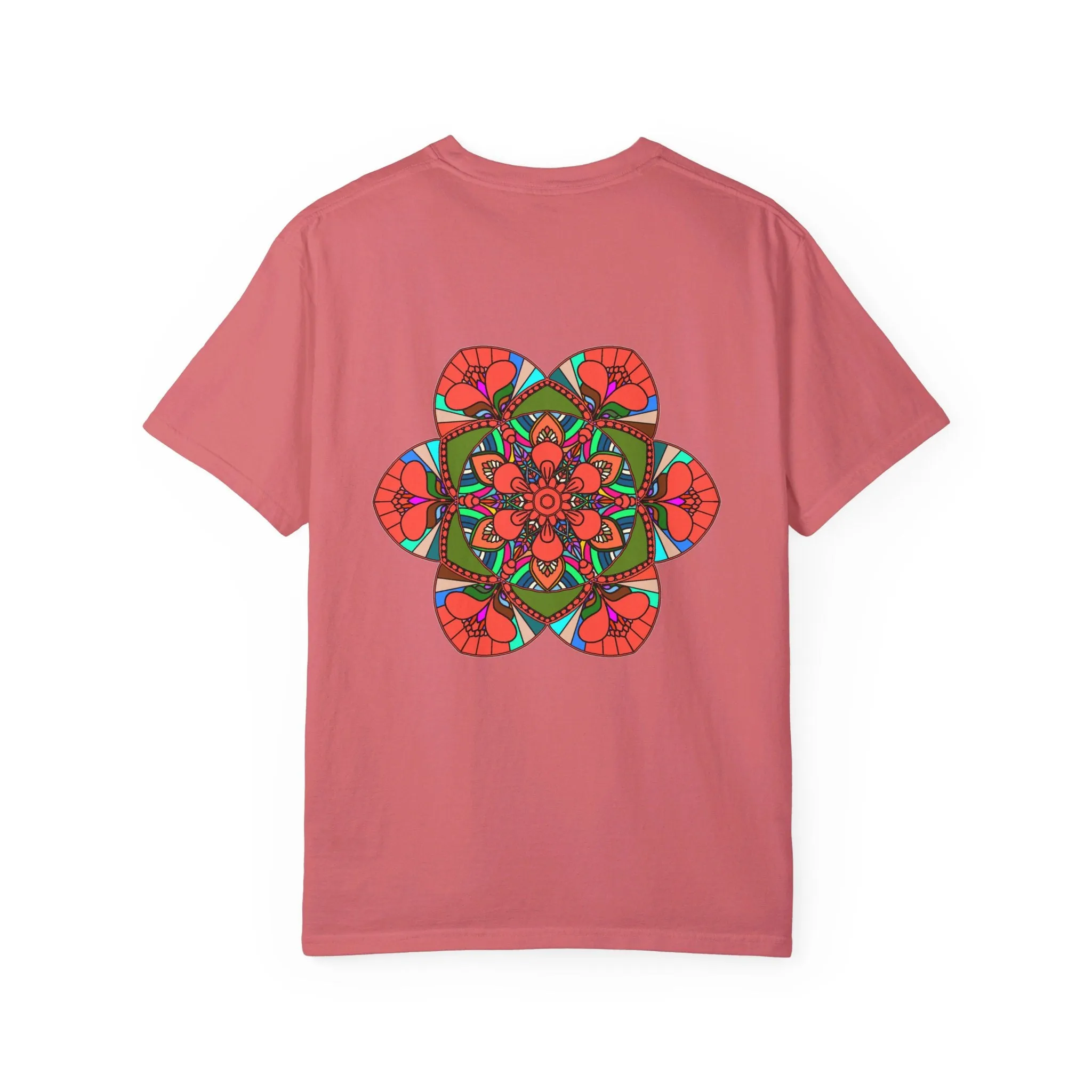 Handmade Mandala Design T-Shirt - 100% Cotton