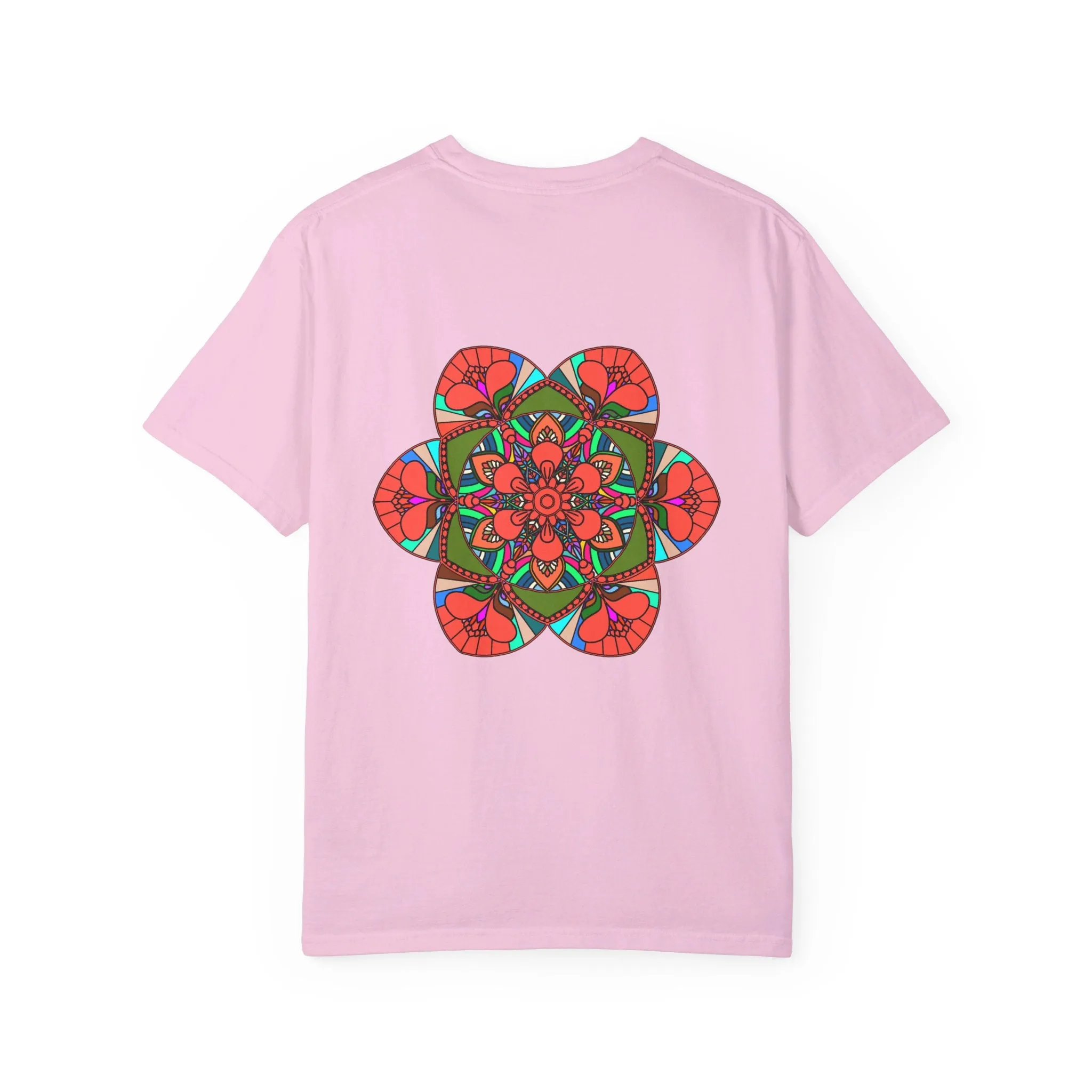 Handmade Mandala Design T-Shirt - 100% Cotton