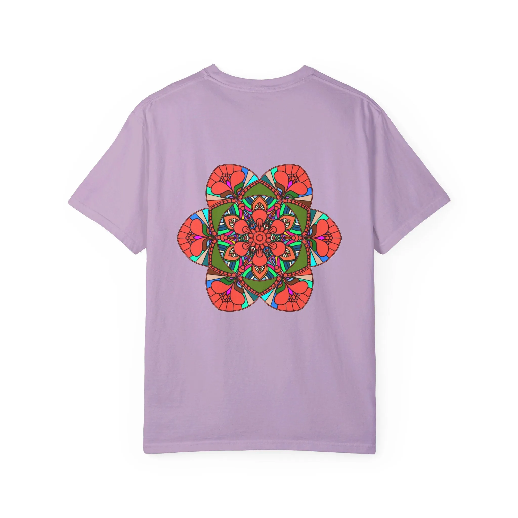 Handmade Mandala Design T-Shirt - 100% Cotton