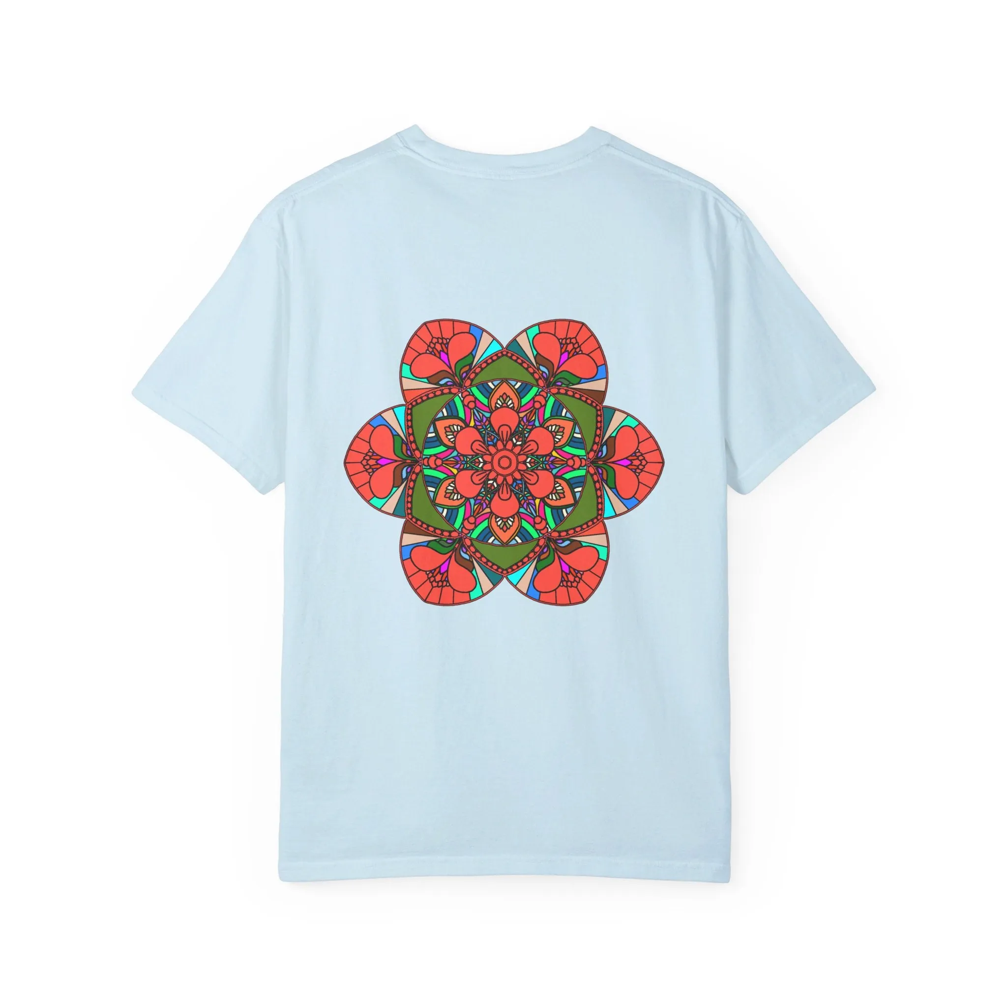 Handmade Mandala Design T-Shirt - 100% Cotton