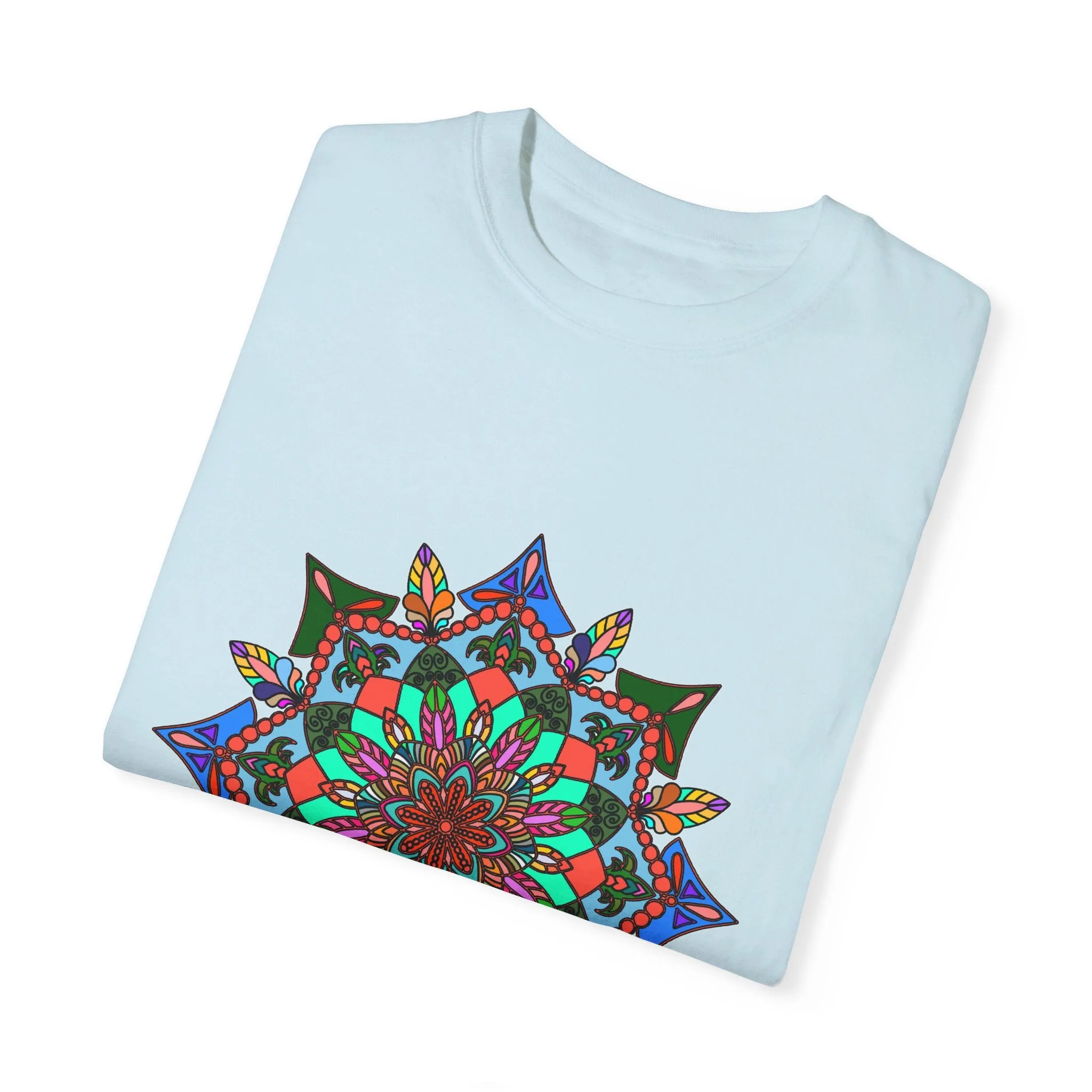 Handmade Mandala T-Shirt - 100% Ring-Spun Cotton