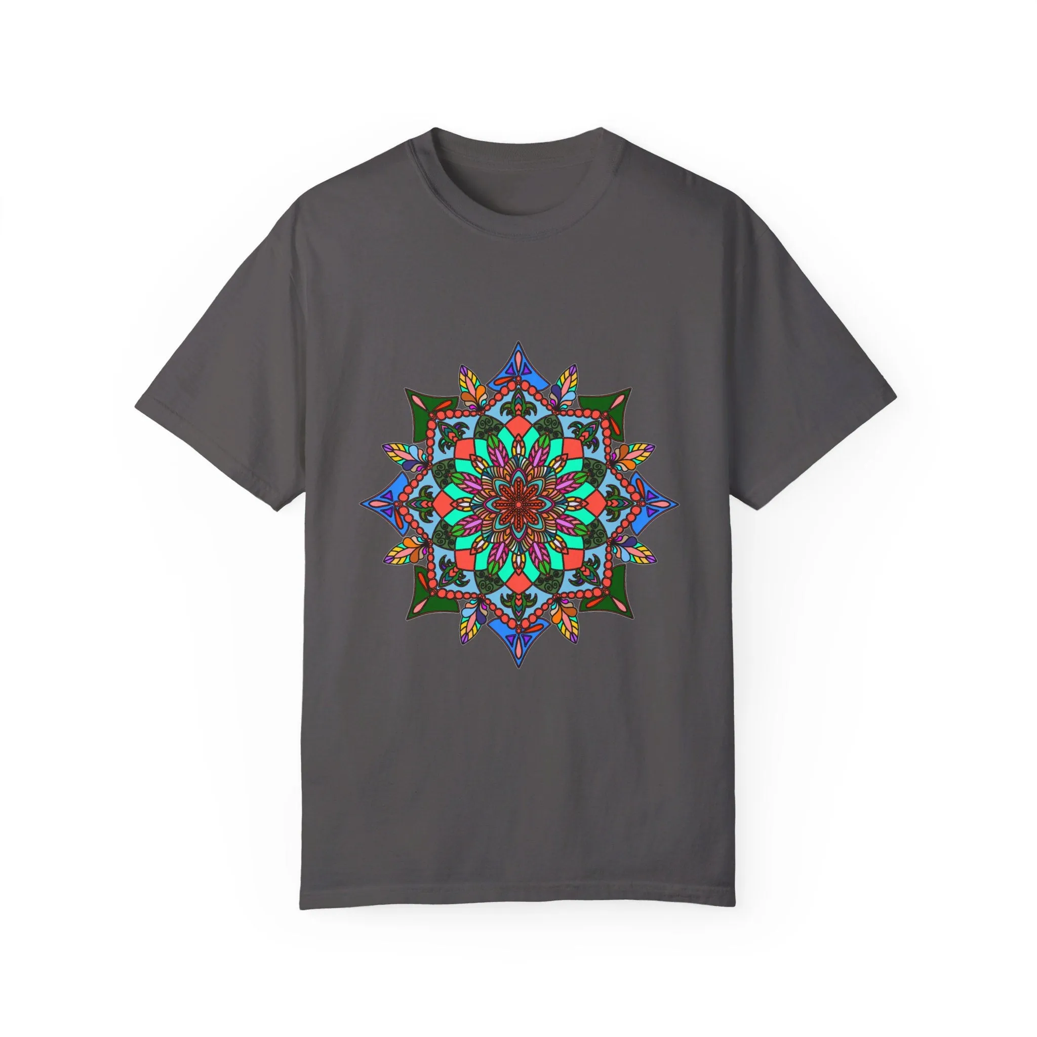 Handmade Mandala T-Shirt - 100% Ring-Spun Cotton