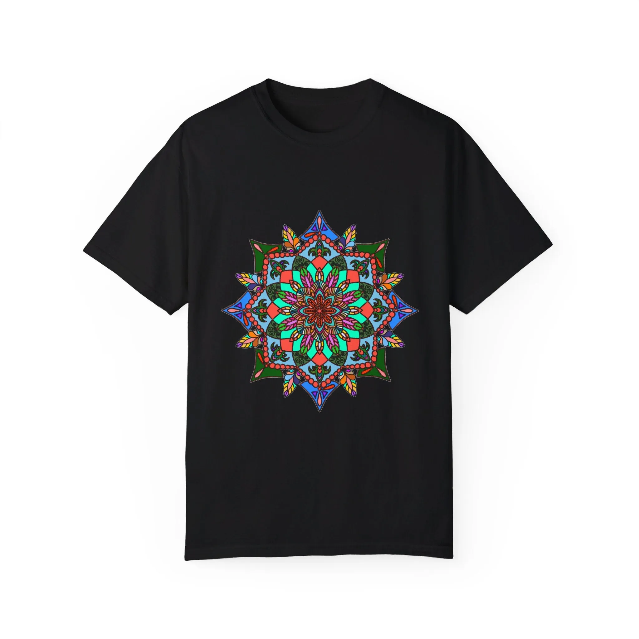 Handmade Mandala T-Shirt - 100% Ring-Spun Cotton