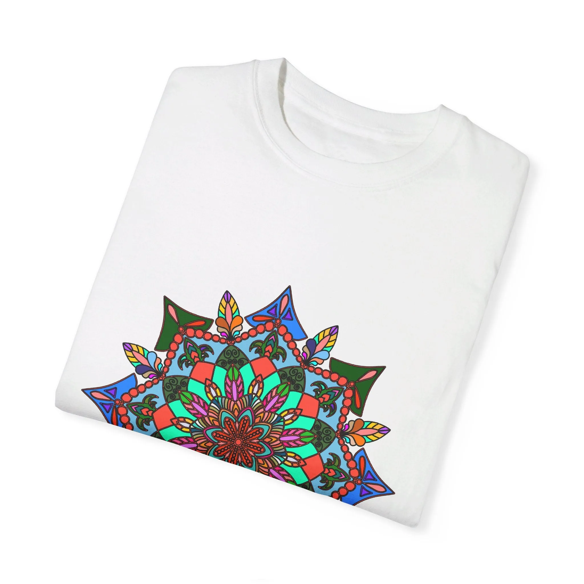 Handmade Mandala T-Shirt - 100% Ring-Spun Cotton