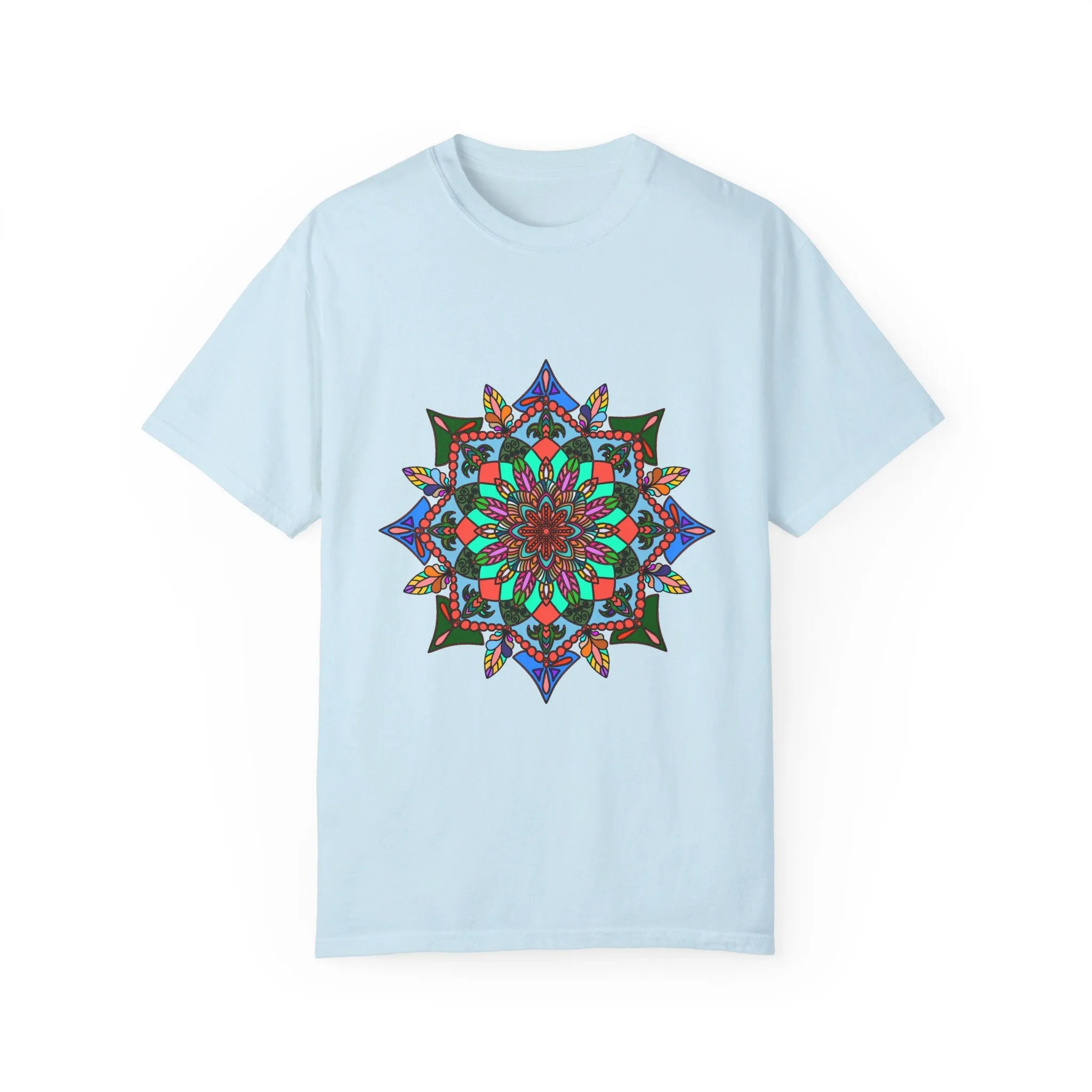 Handmade Mandala T-Shirt - 100% Ring-Spun Cotton