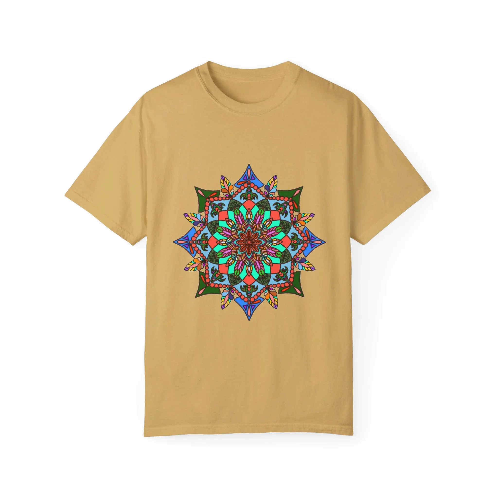 Handmade Mandala T-Shirt - 100% Ring-Spun Cotton