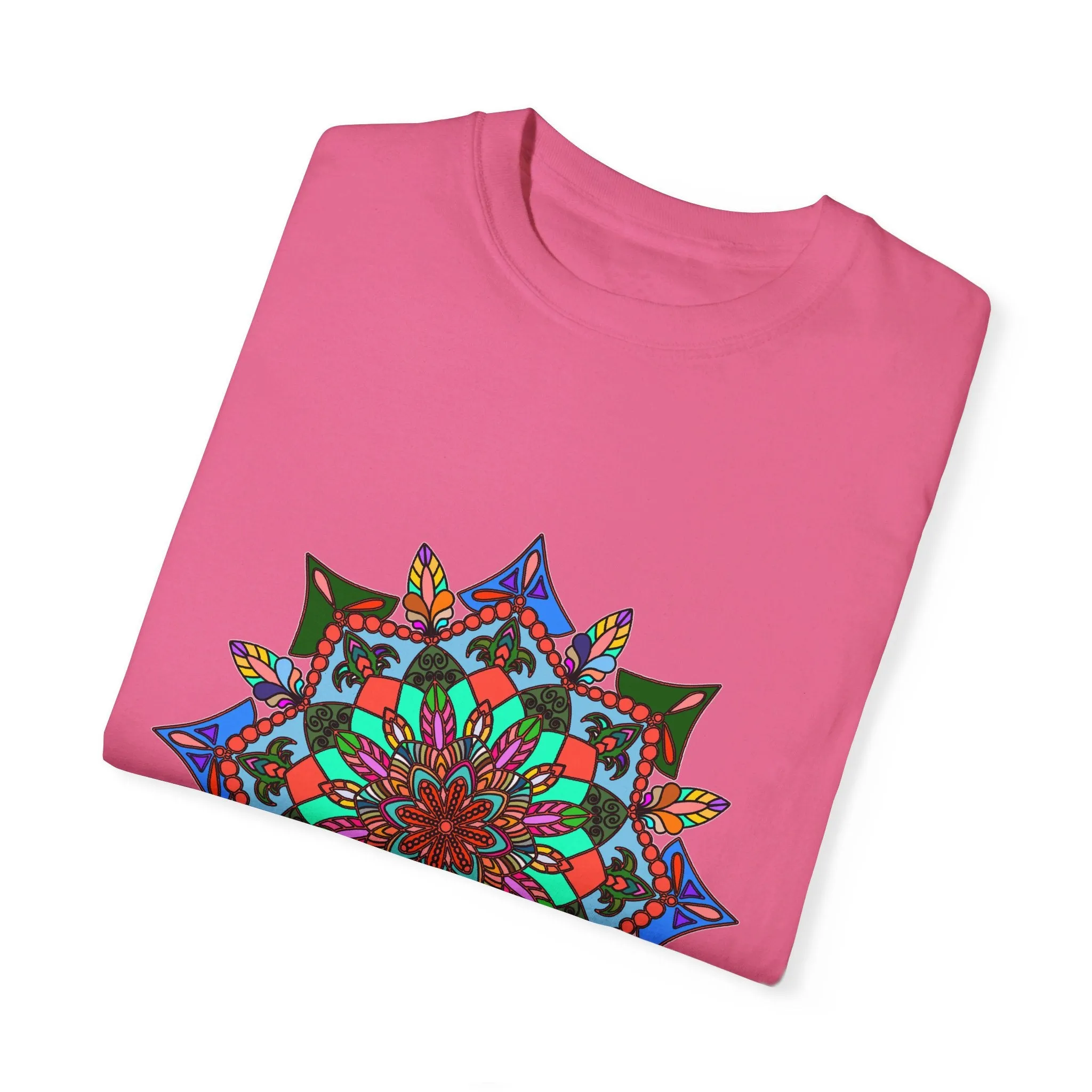 Handmade Mandala T-Shirt - 100% Ring-Spun Cotton