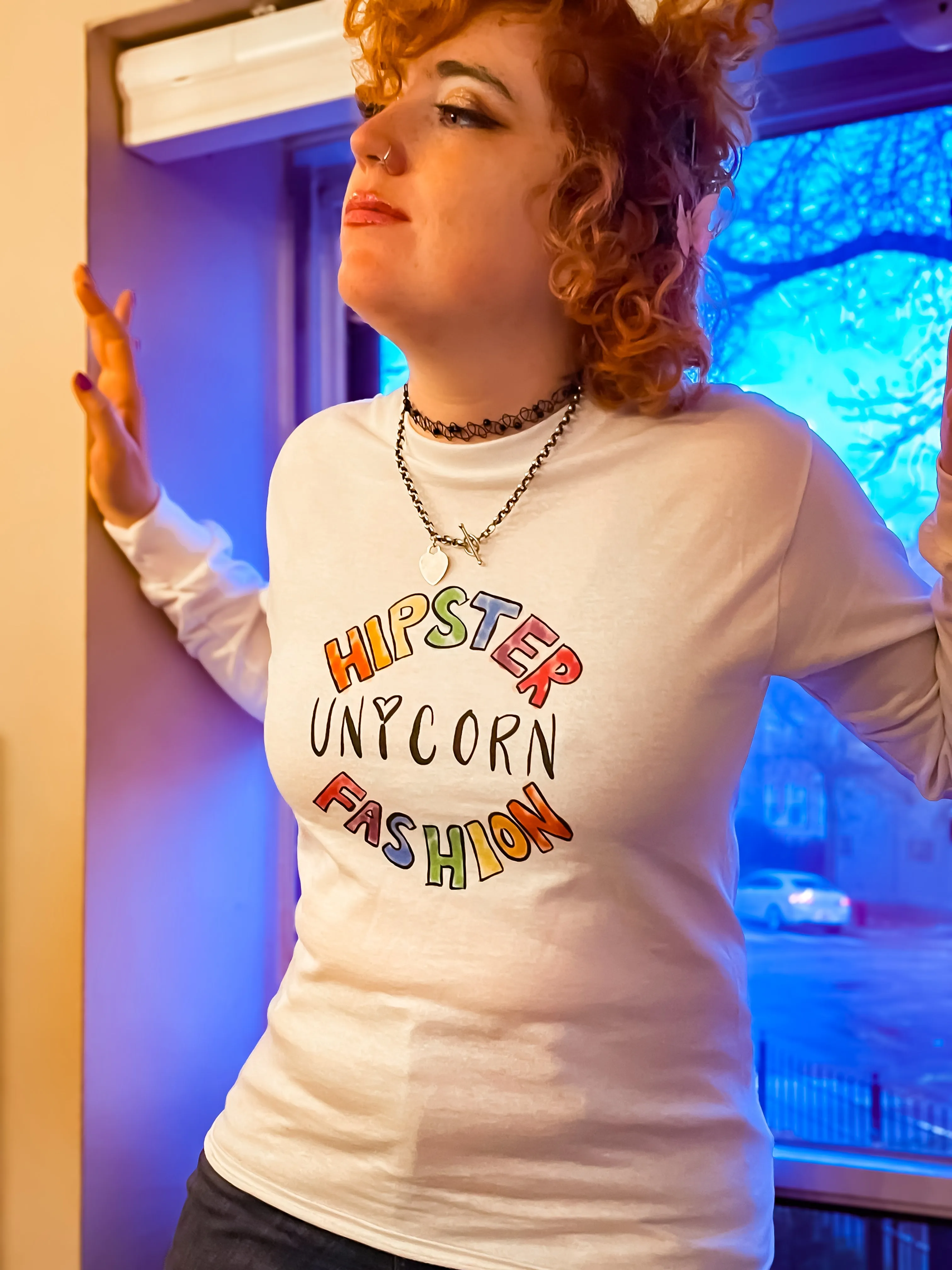 Hipster Unicorn FASHION Long-Sleeve