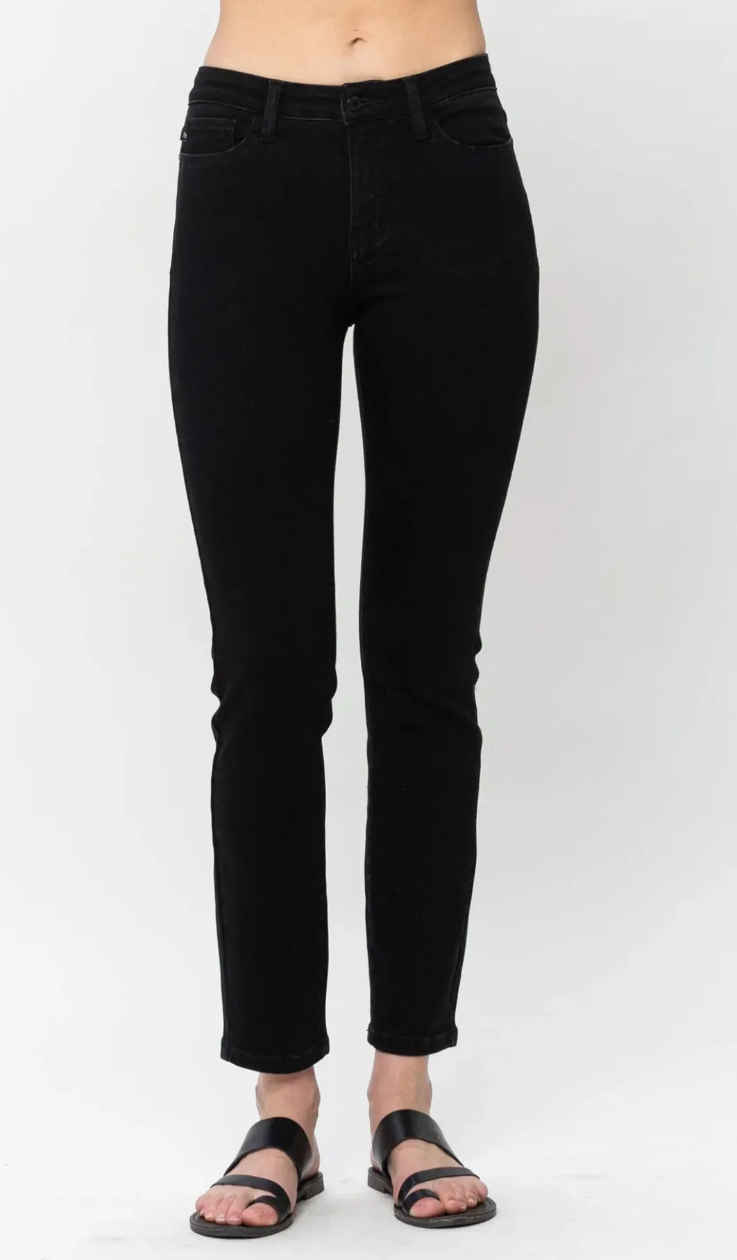 Judy Blue Black Mid Rise Slim Fit