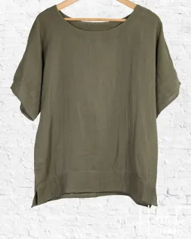 Khaki Gauze Free Spirit Top