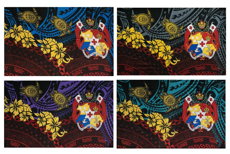 Kingdom of Tonga Hibiscus Turtle Sarong