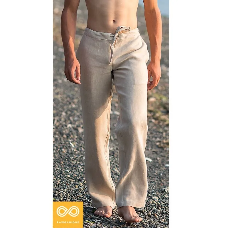 KOH SAMUI 100% Organic Hemp Meditation Pants II (Flat-Front) (Closeout - Final Sale)