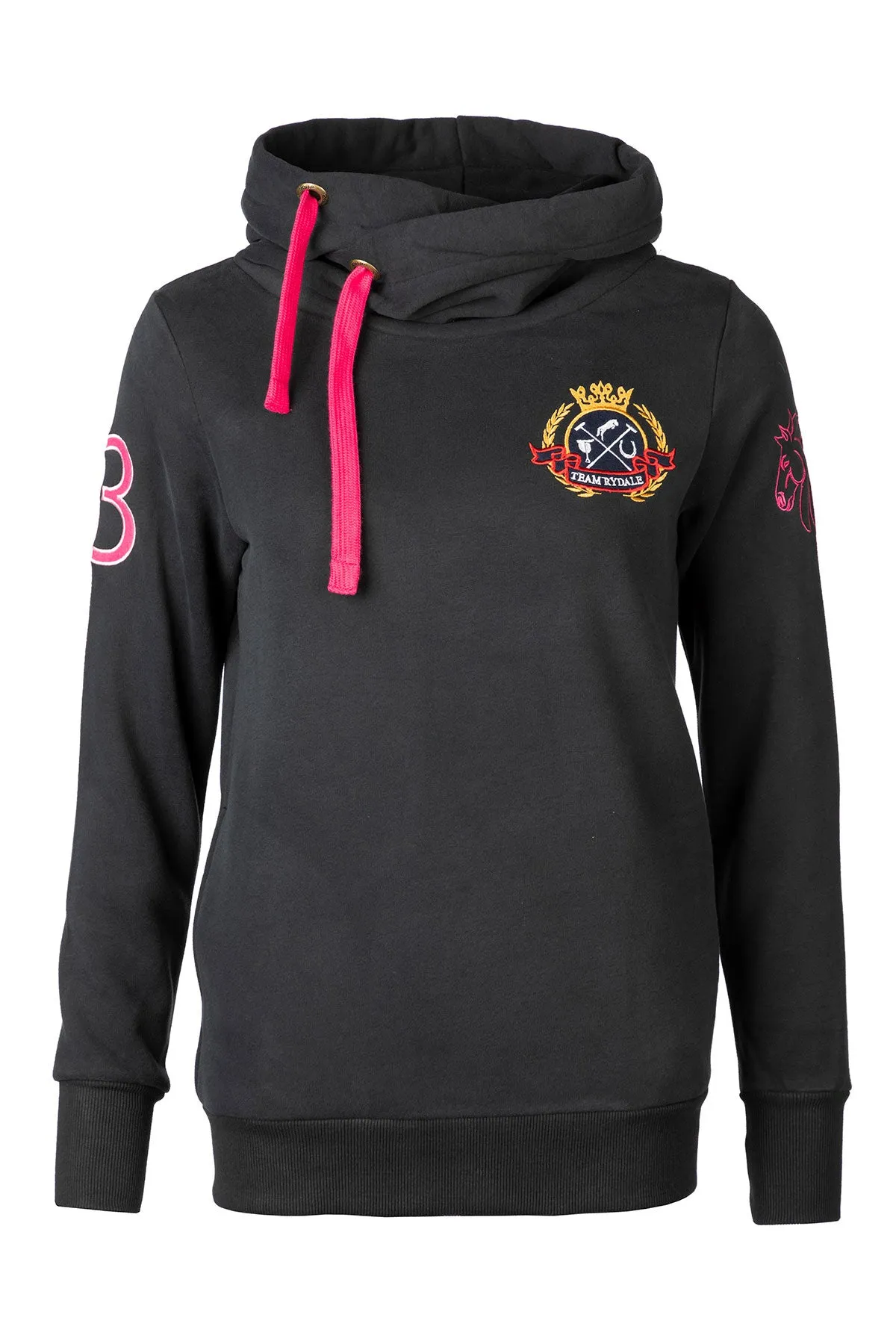 Ladies Emblem Cross Neck Hoody