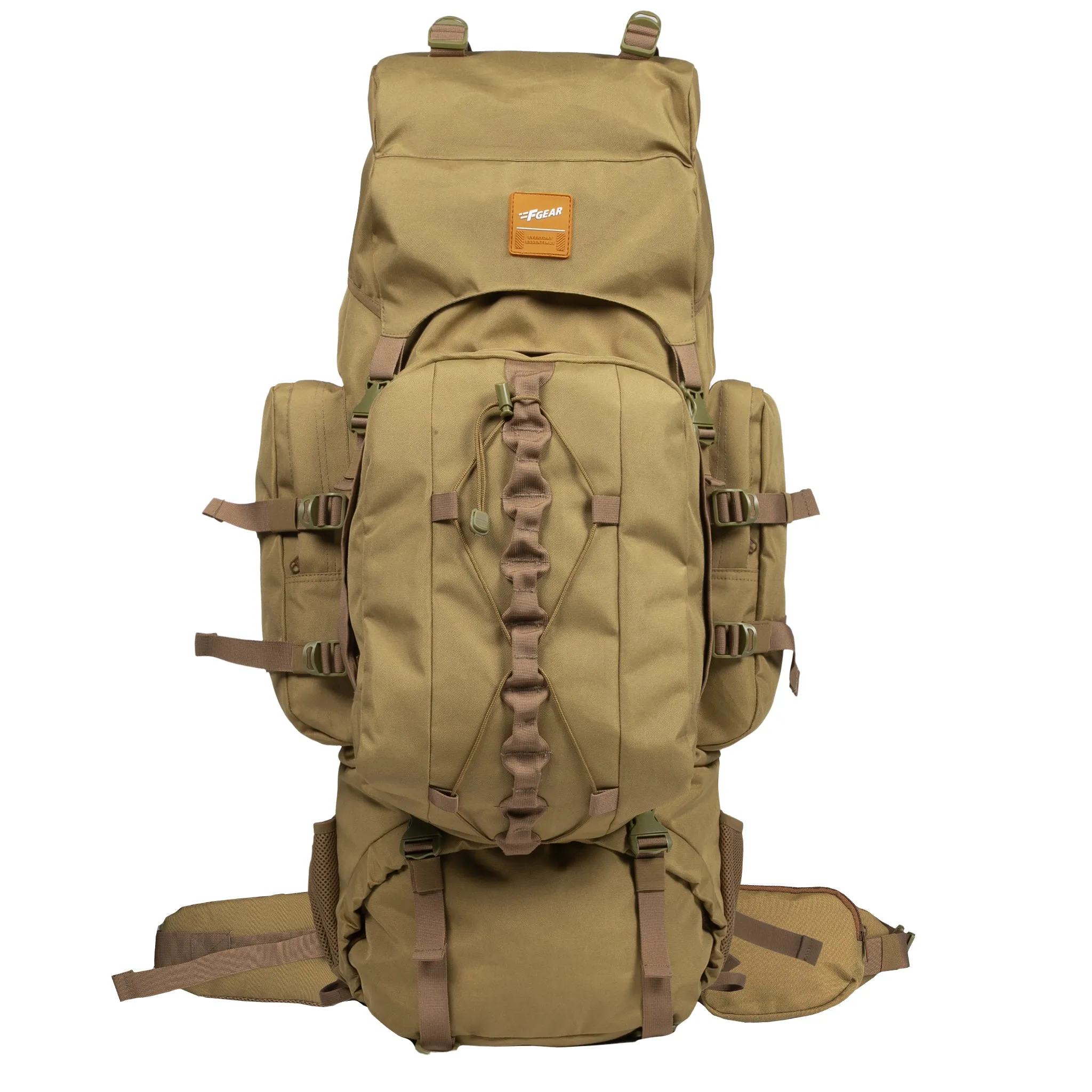 Levante 87L Khaki  Rucksack with Detachable Daypack