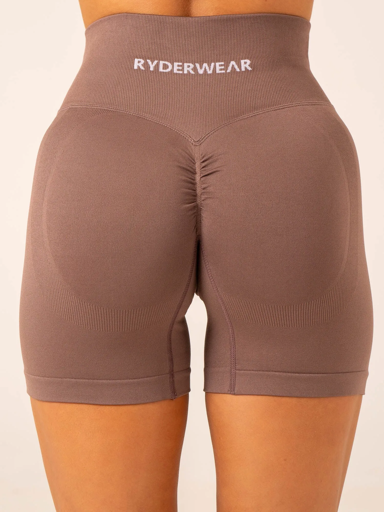 Lift BBL Scrunch Seamless Shorts - Deep Taupe