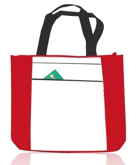 LOW PRICE ZIPPERED POLYESTER TOTE BAG