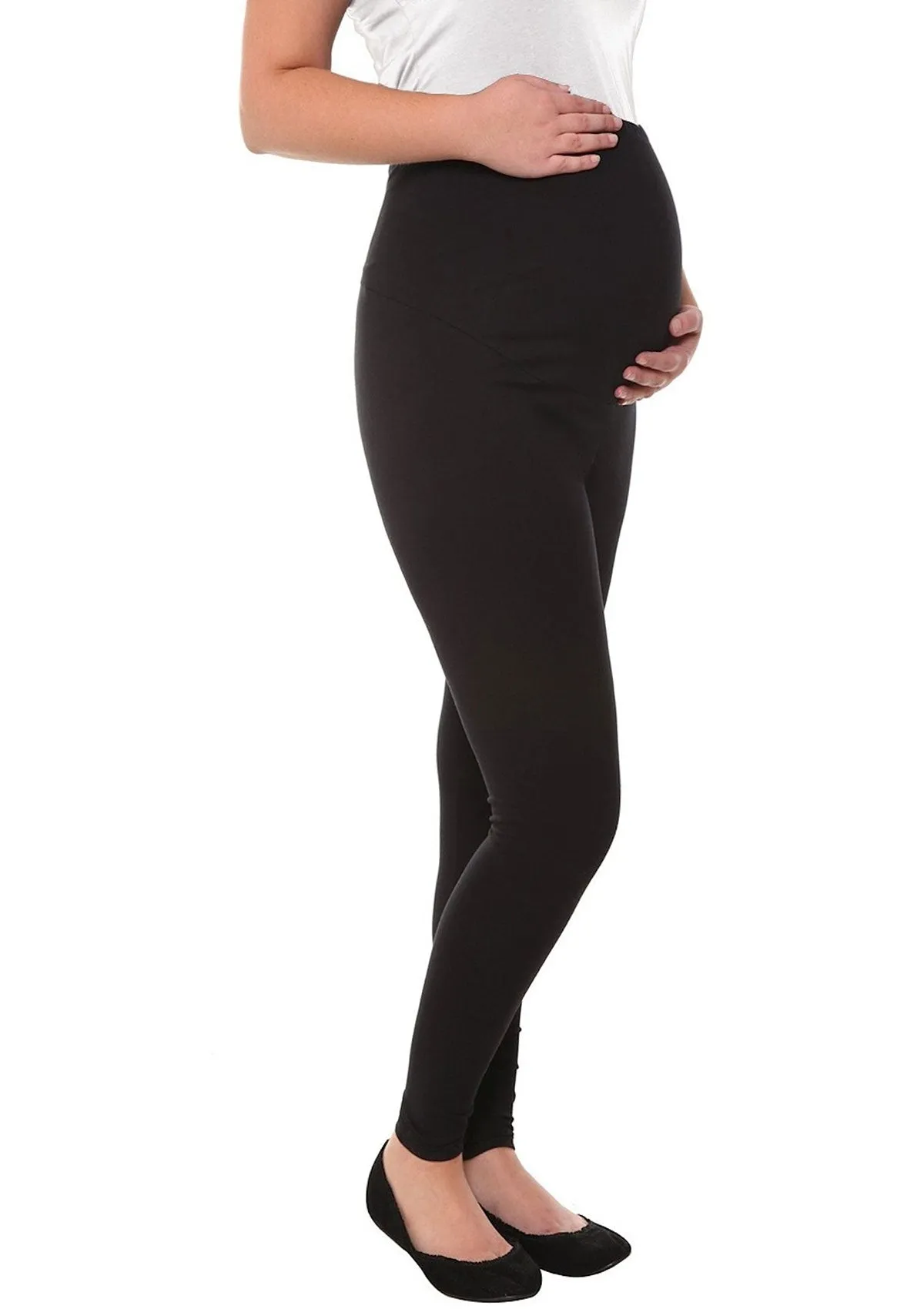 Maternity Fleece-Lined Matte Spandex Legging