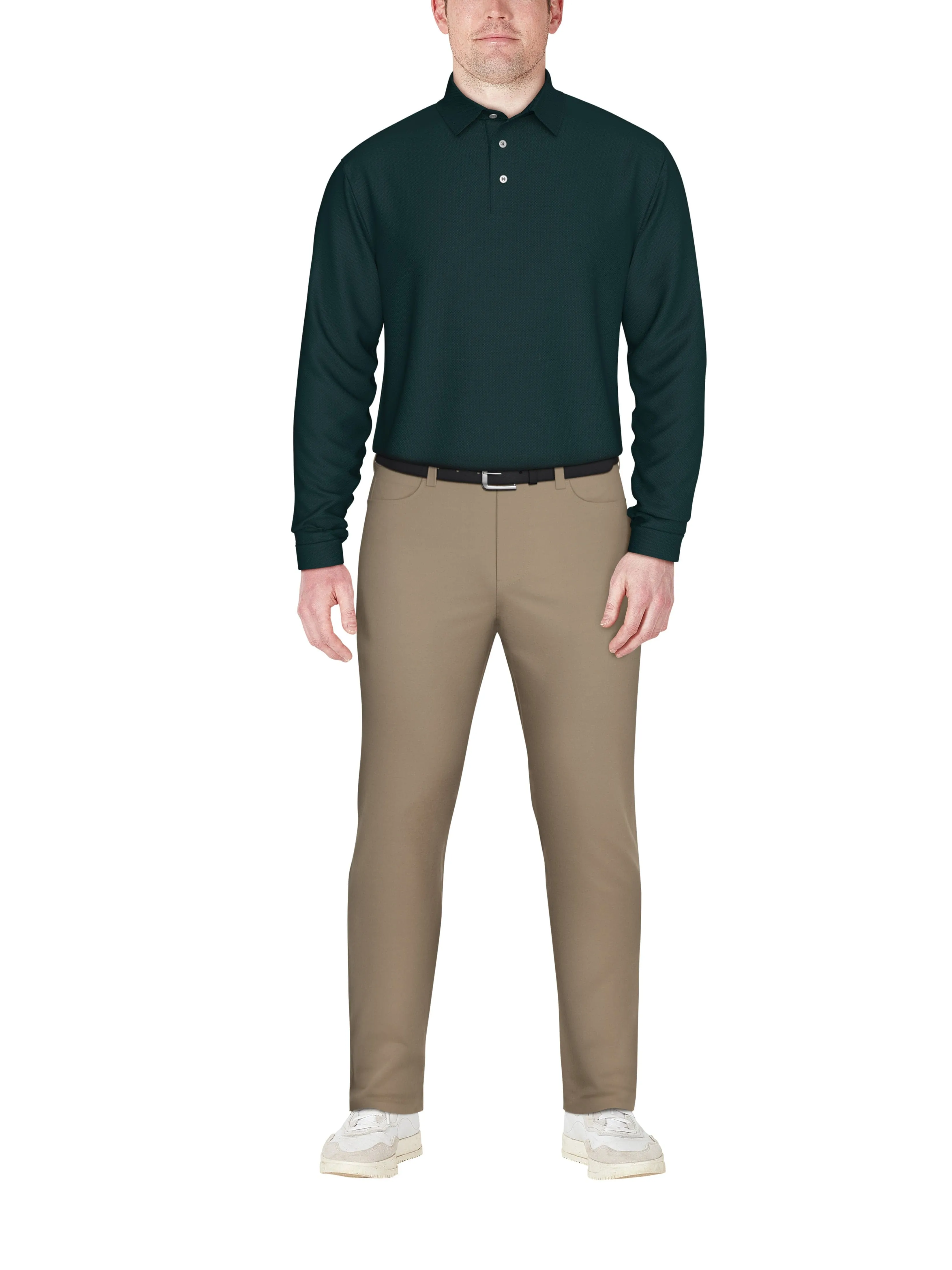 Men's Jacquard Golf Polo