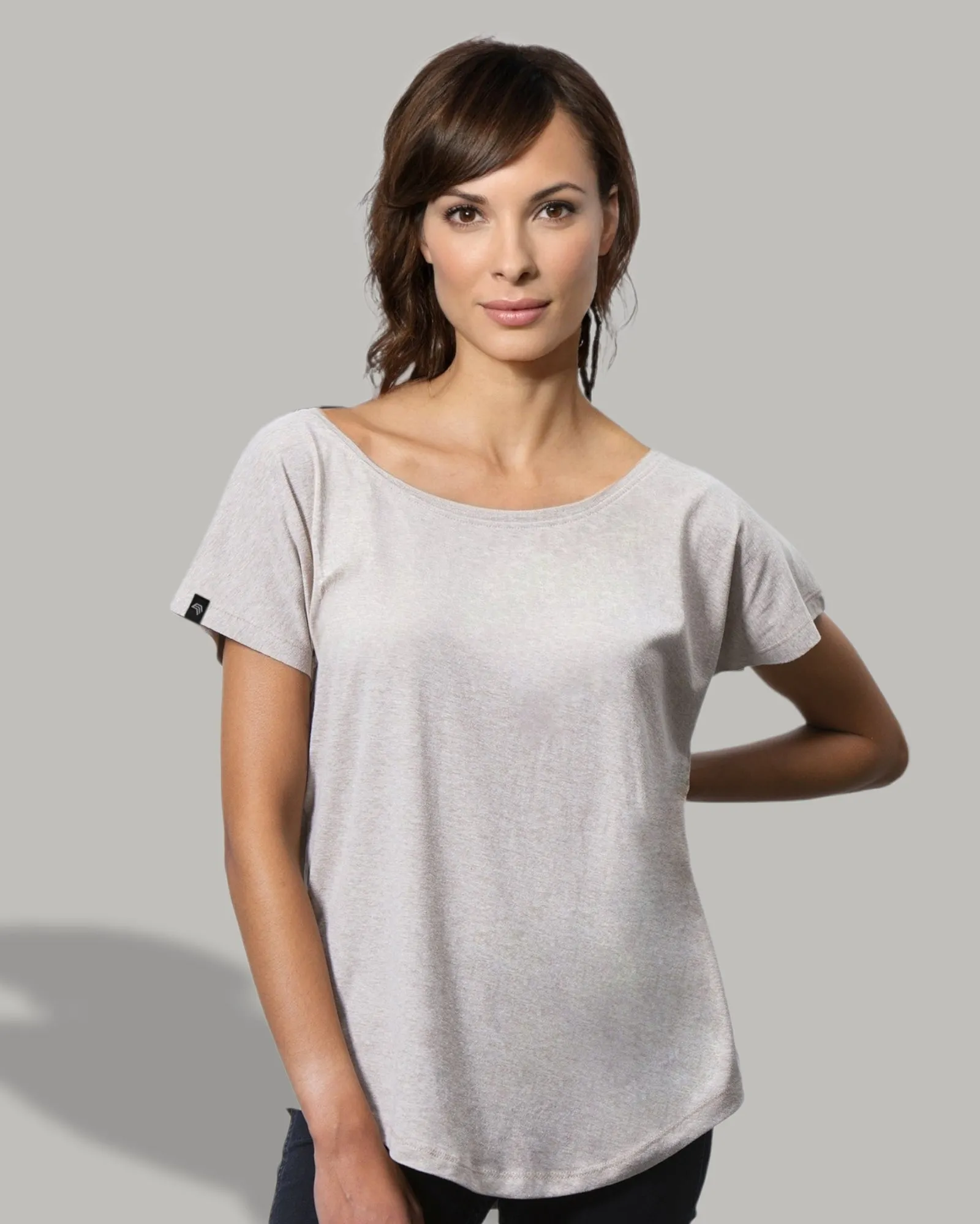 MTS M091 ― Damen Loose Fit T-Shirt Bio-Baumwolle - Beige