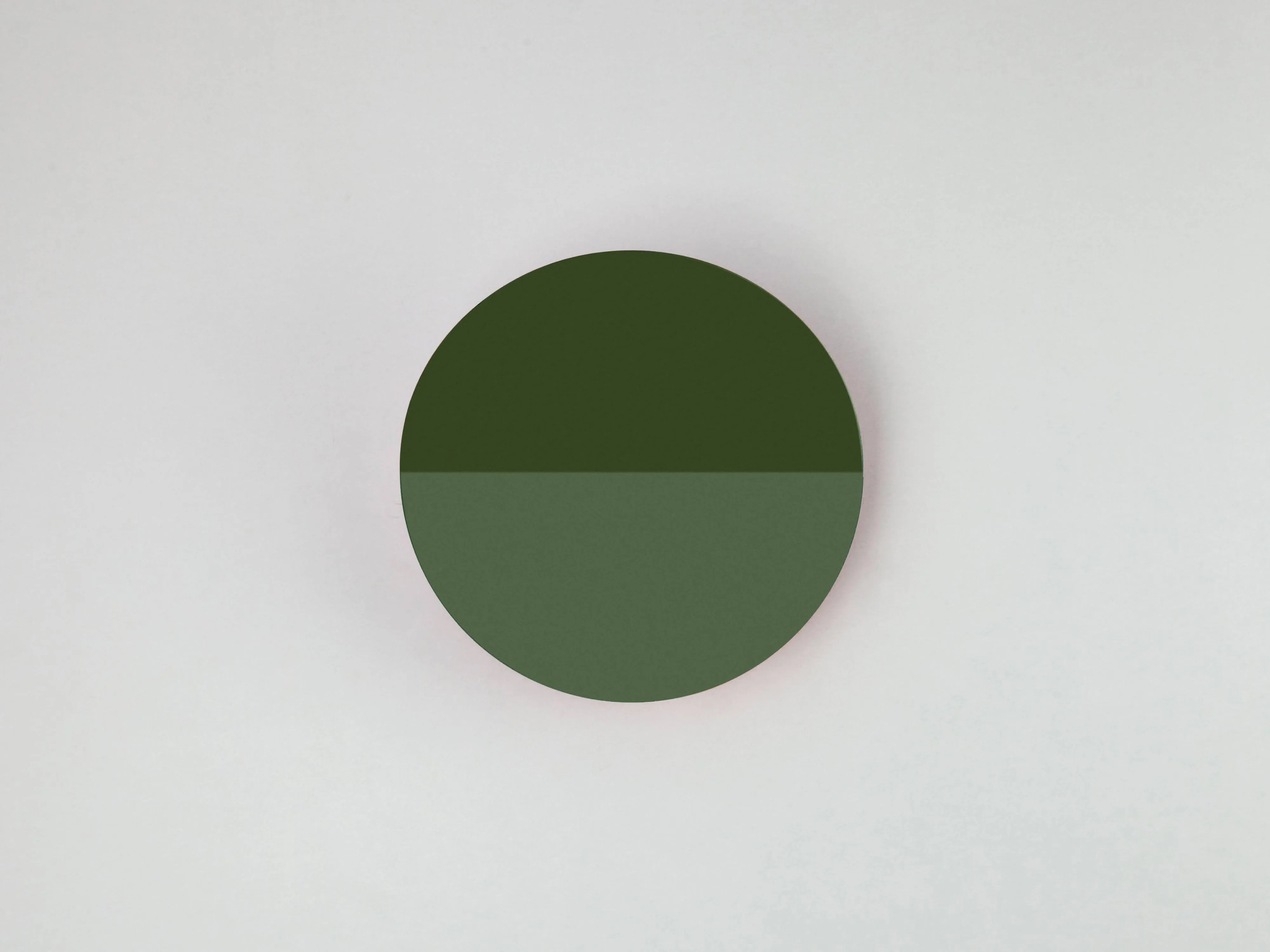 Olive green diffuser wall light