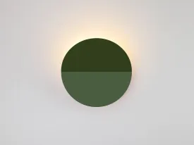 Olive green diffuser wall light