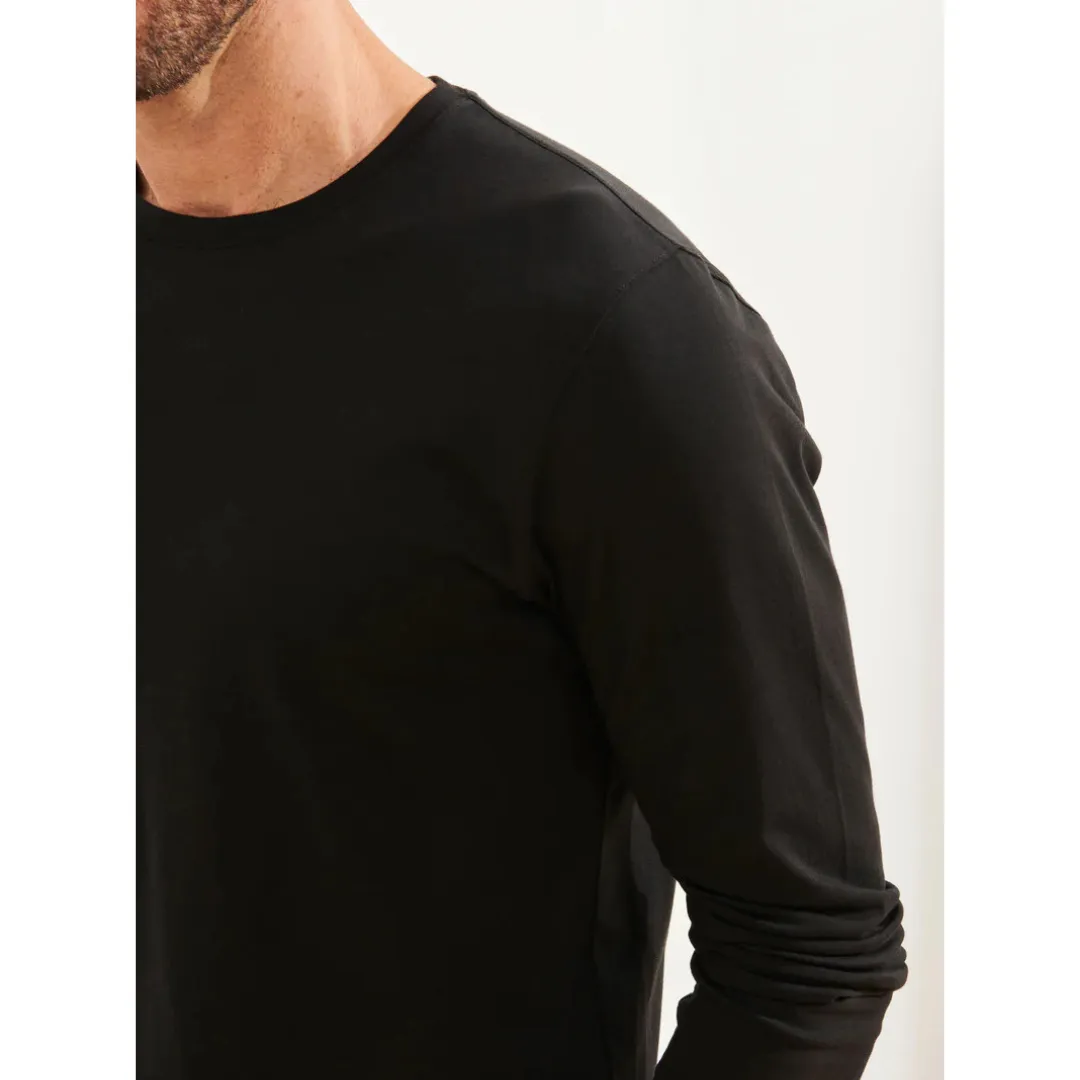 Patrick Assaraf Pima Cotton Stretch Long Sleeve T-Shirt