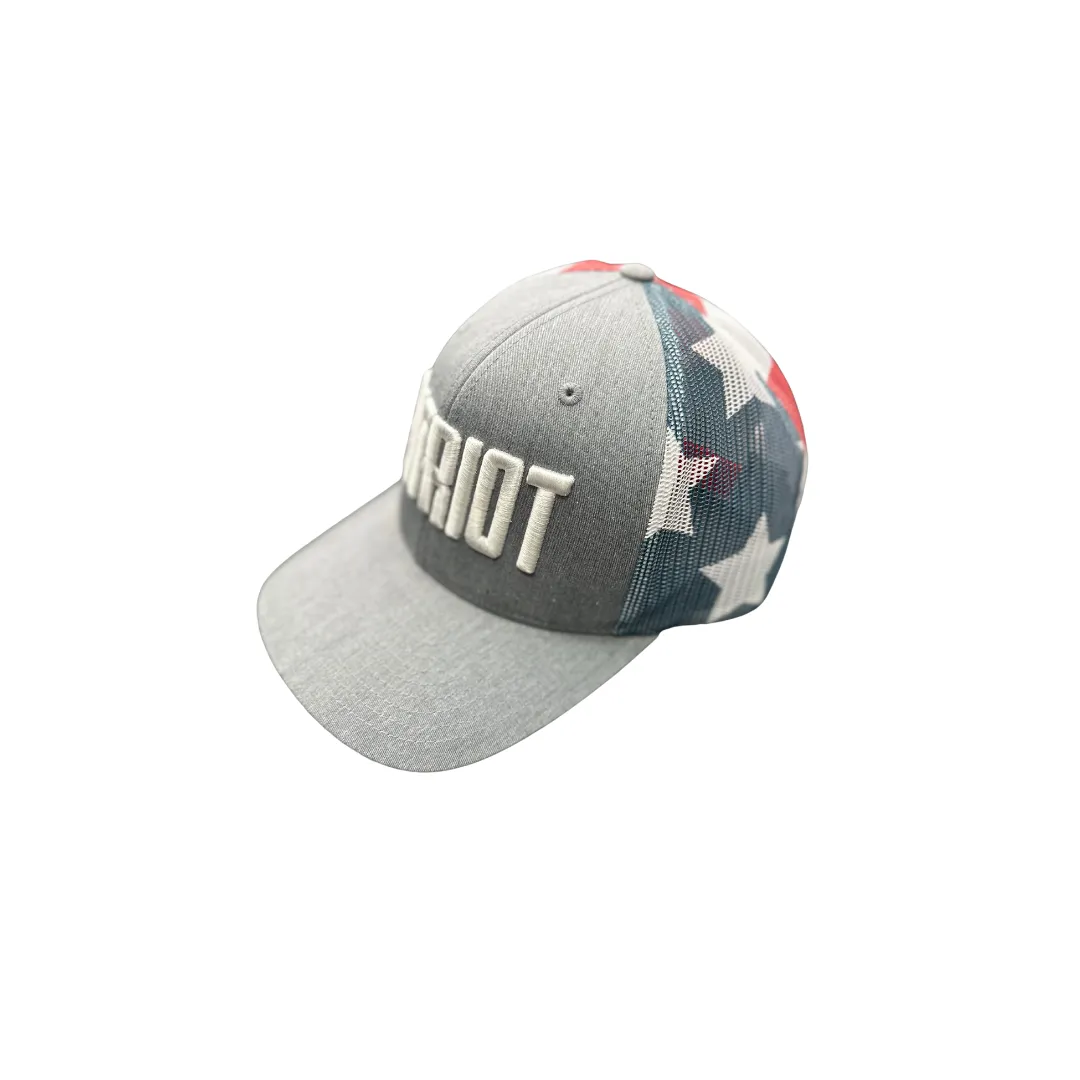 Patriot Hat - Grey/Flag